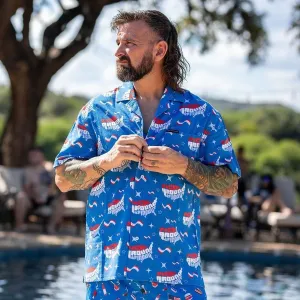 Getaway FAFO Button Down - Light Blue
