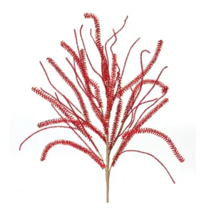 Glittered Pine Tinsel Branch (Set of 2)