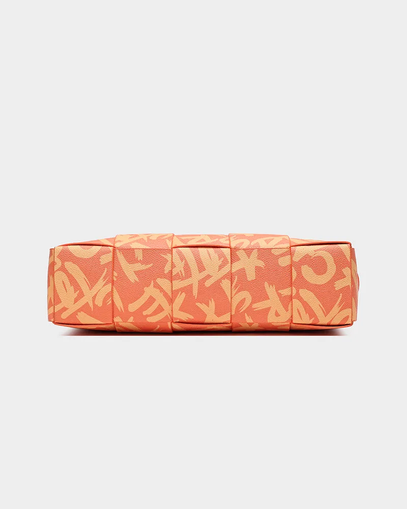 Graffiti Tote Bag in Orange