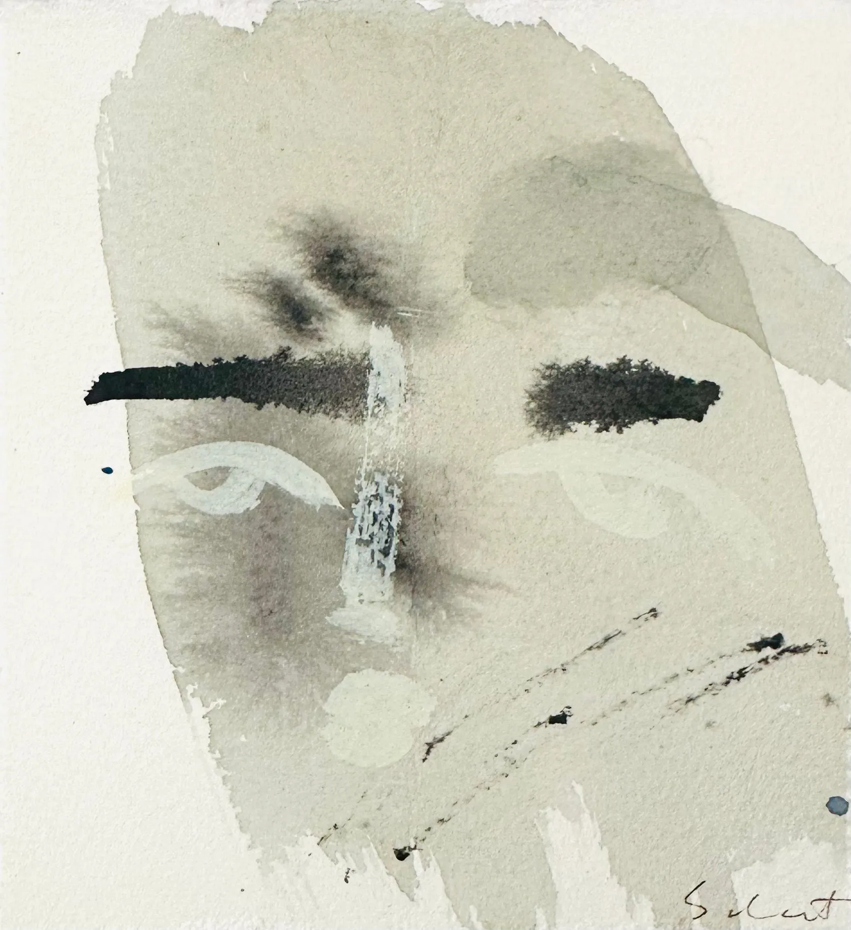 Grey Face - 4.5 x 4
