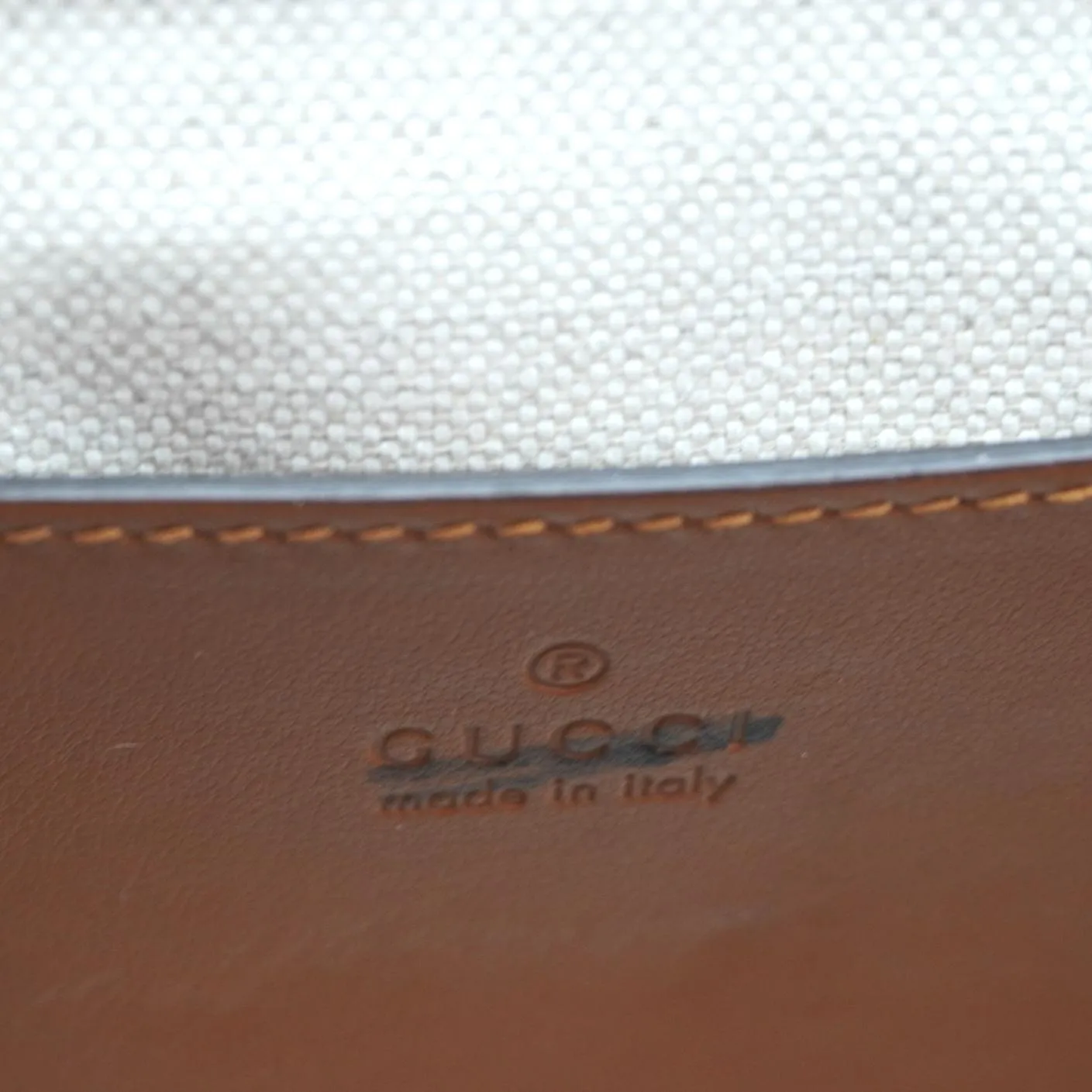 GUCCI Double G Small Matelasse Leather Shoulder Bag Brown 702200
