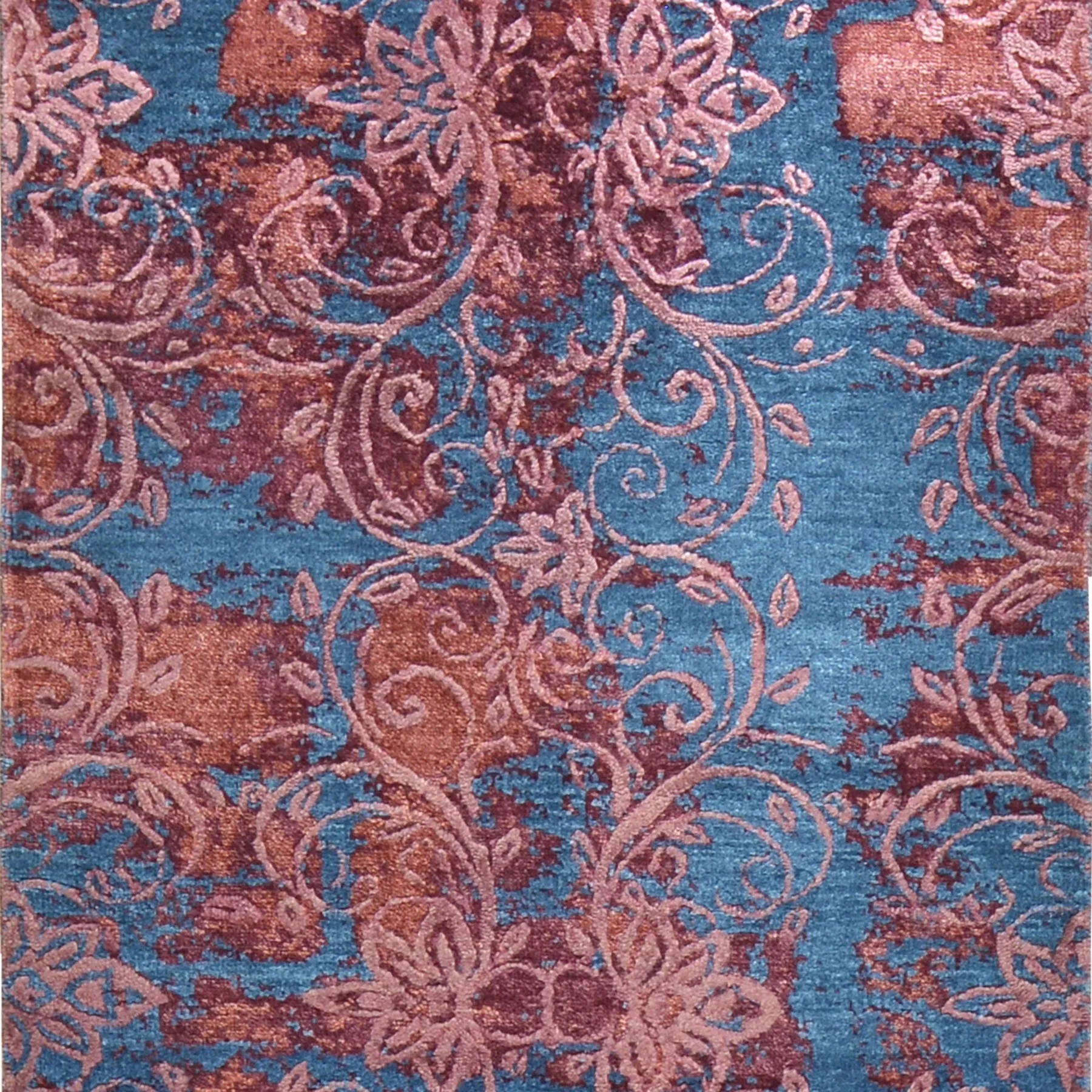 Hand-Knotted Abstract Modern Design Handmade Wool Rug (Size 2.8 X 12.0) Brral-4476