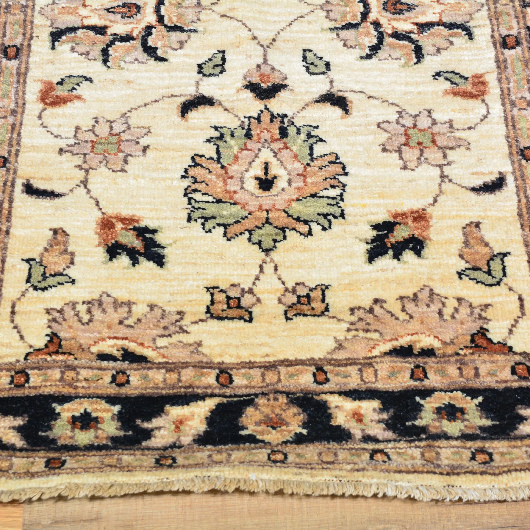 Hand-Knotted Afghan Peshawar Chobi Tribal Handmade 100% Wool Rug (Size 2.7 X 17.9) Brral-4503