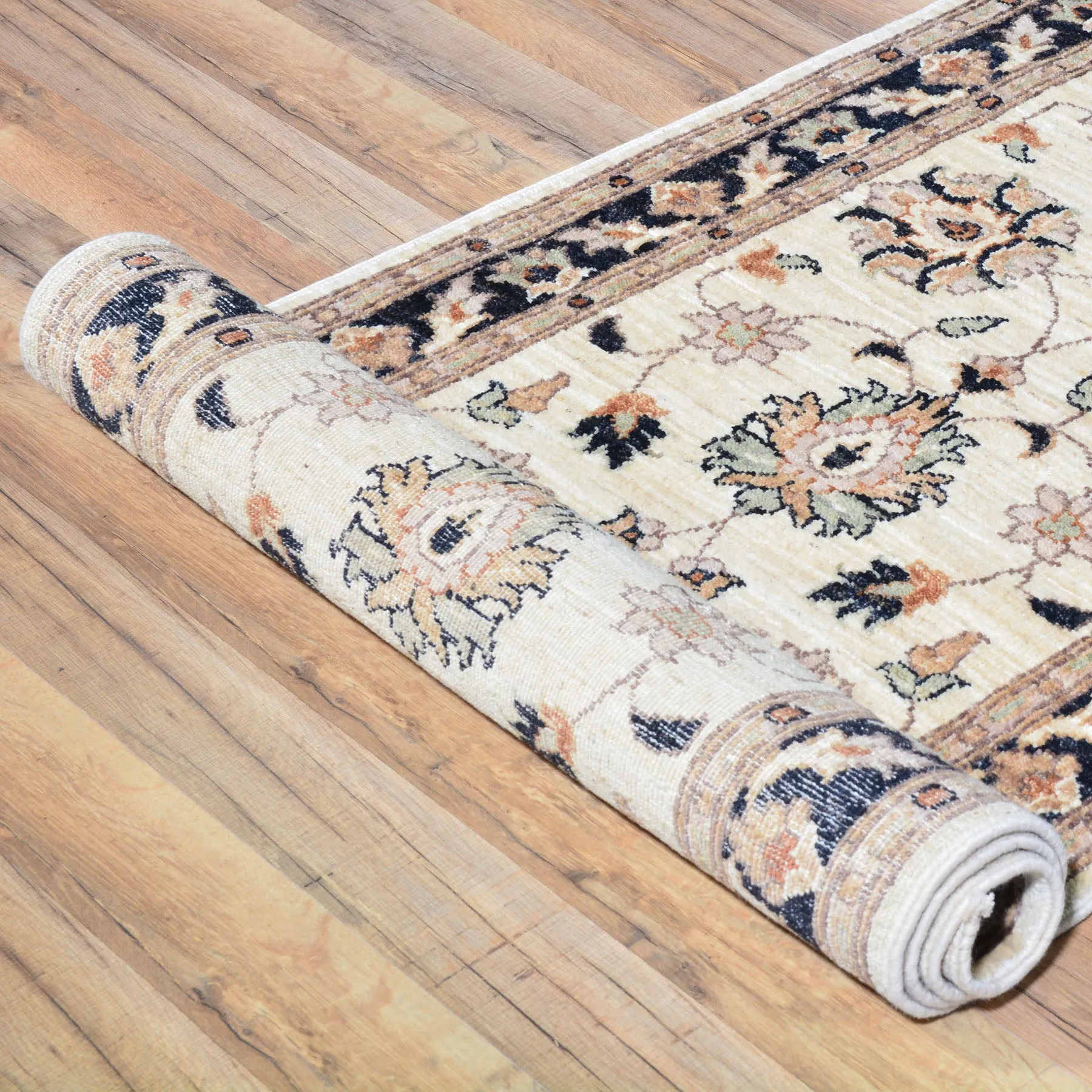 Hand-Knotted Afghan Peshawar Chobi Tribal Handmade 100% Wool Rug (Size 2.7 X 17.9) Brral-4503