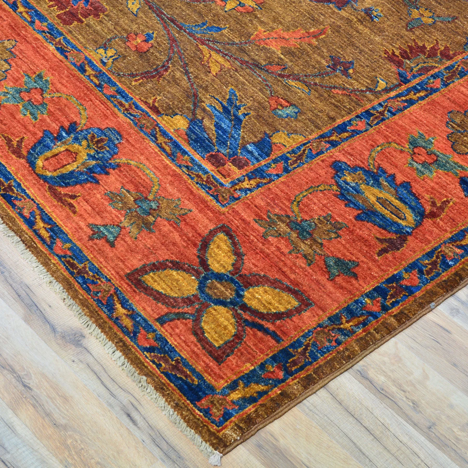 Hand-Knotted Afghan Tribal Chobi Traditional Design Wool Rug (Size 8.0 X 10.3) Cwral-9603