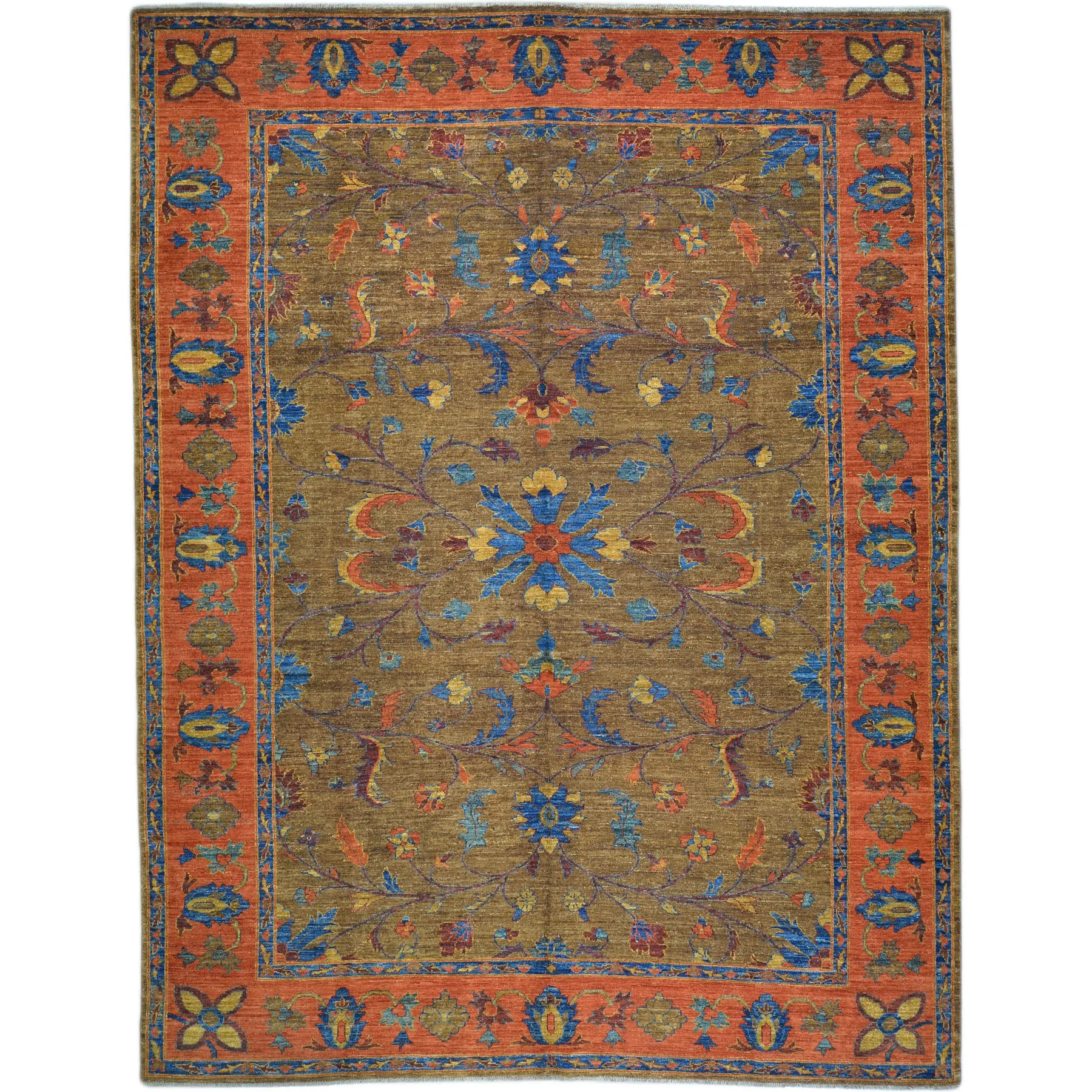 Hand-Knotted Afghan Tribal Chobi Traditional Design Wool Rug (Size 8.0 X 10.3) Cwral-9603