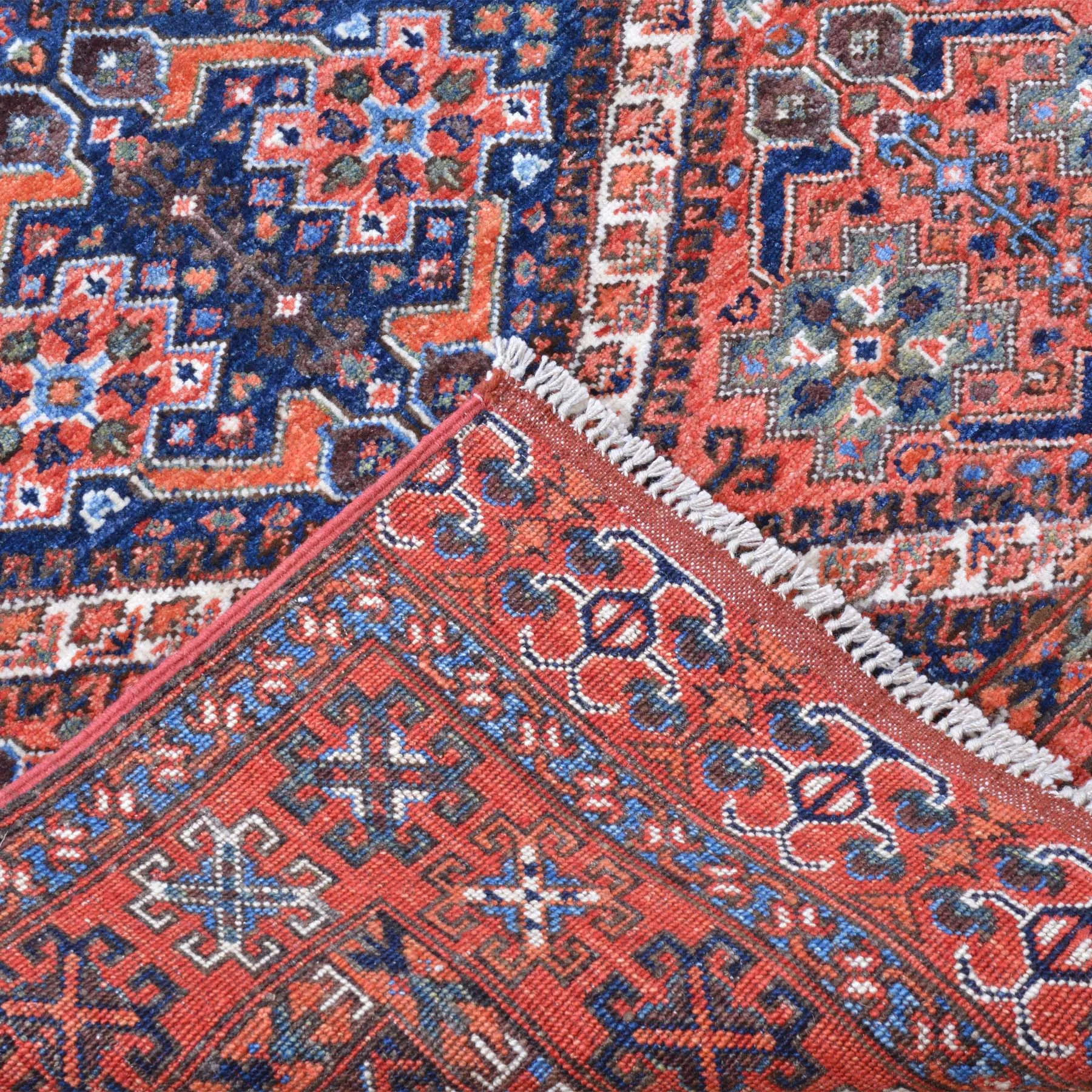 Hand-Knotted Afghan Tribal Handmade Authentic Wool Rug (Size 5.2 X 6.6) Brral-3225