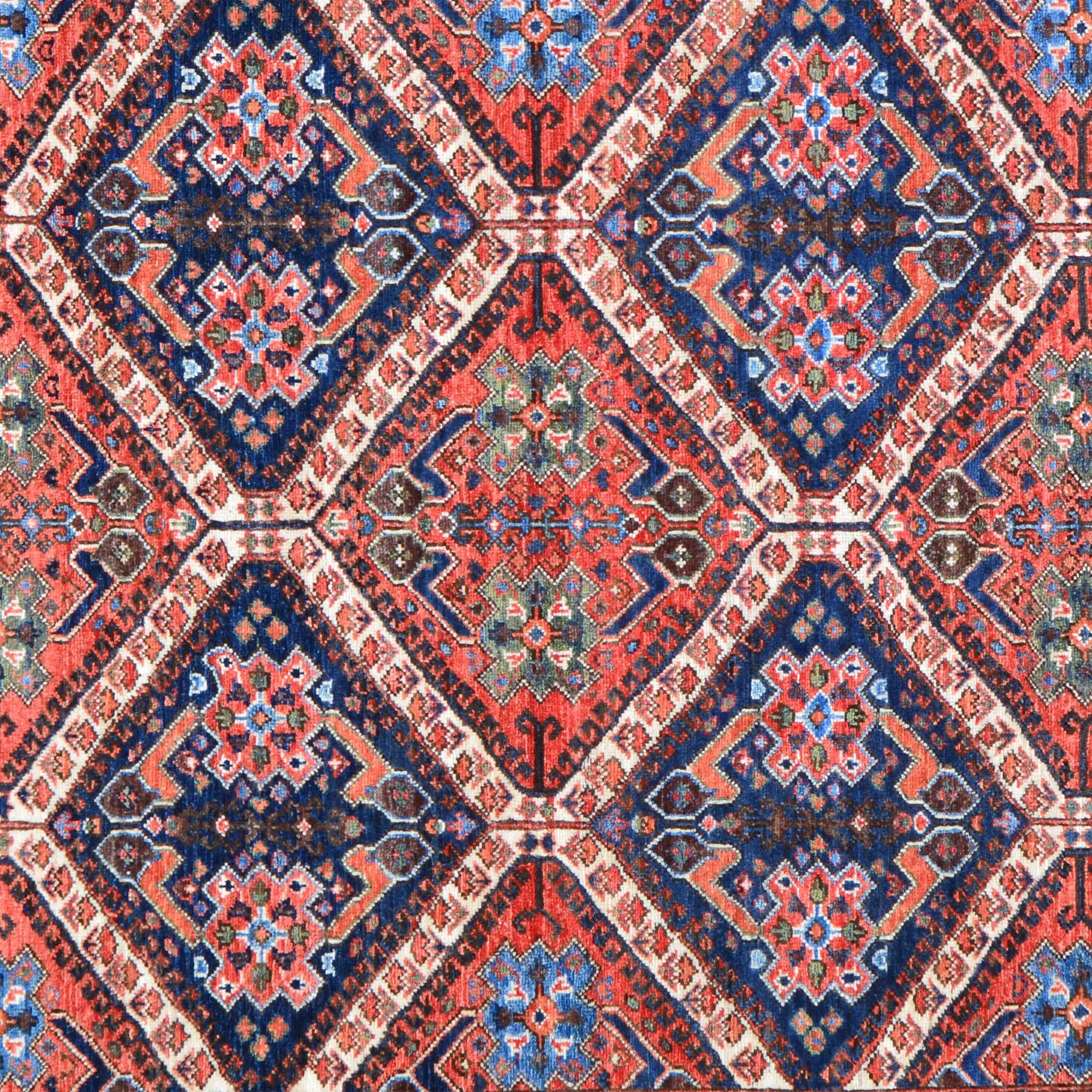 Hand-Knotted Afghan Tribal Handmade Authentic Wool Rug (Size 5.2 X 6.6) Brral-3225