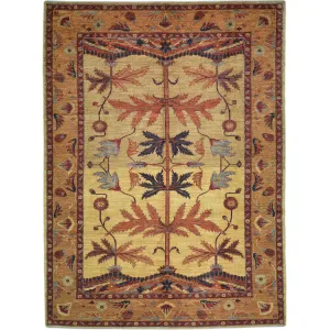 Hand-Knotted Afghan Tribal Traditional Design Wool Rug (Size 9.6 X 12.8) Cwral-9591