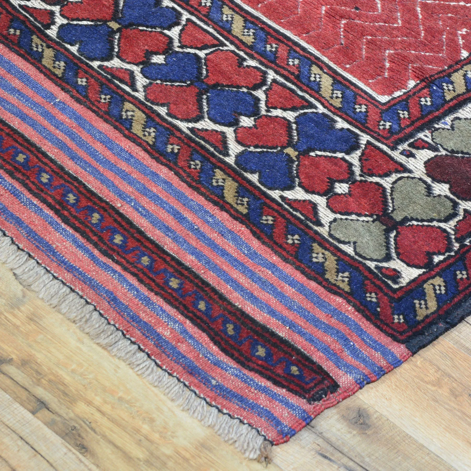 Hand-Knotted And Soumak Tribal Handmade Wool Rug (Size 3.10 X 5.11) Brral-5148