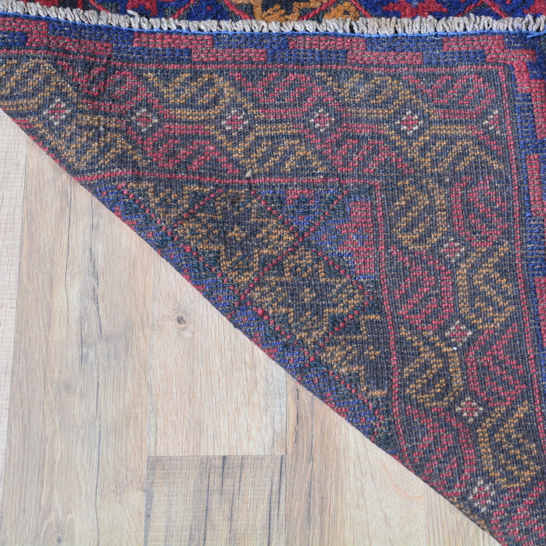 Hand-Knotted And Soumak Tribal Oriental Afghan Wool Rug (Size 4.3 X 4.10) Brral-3564
