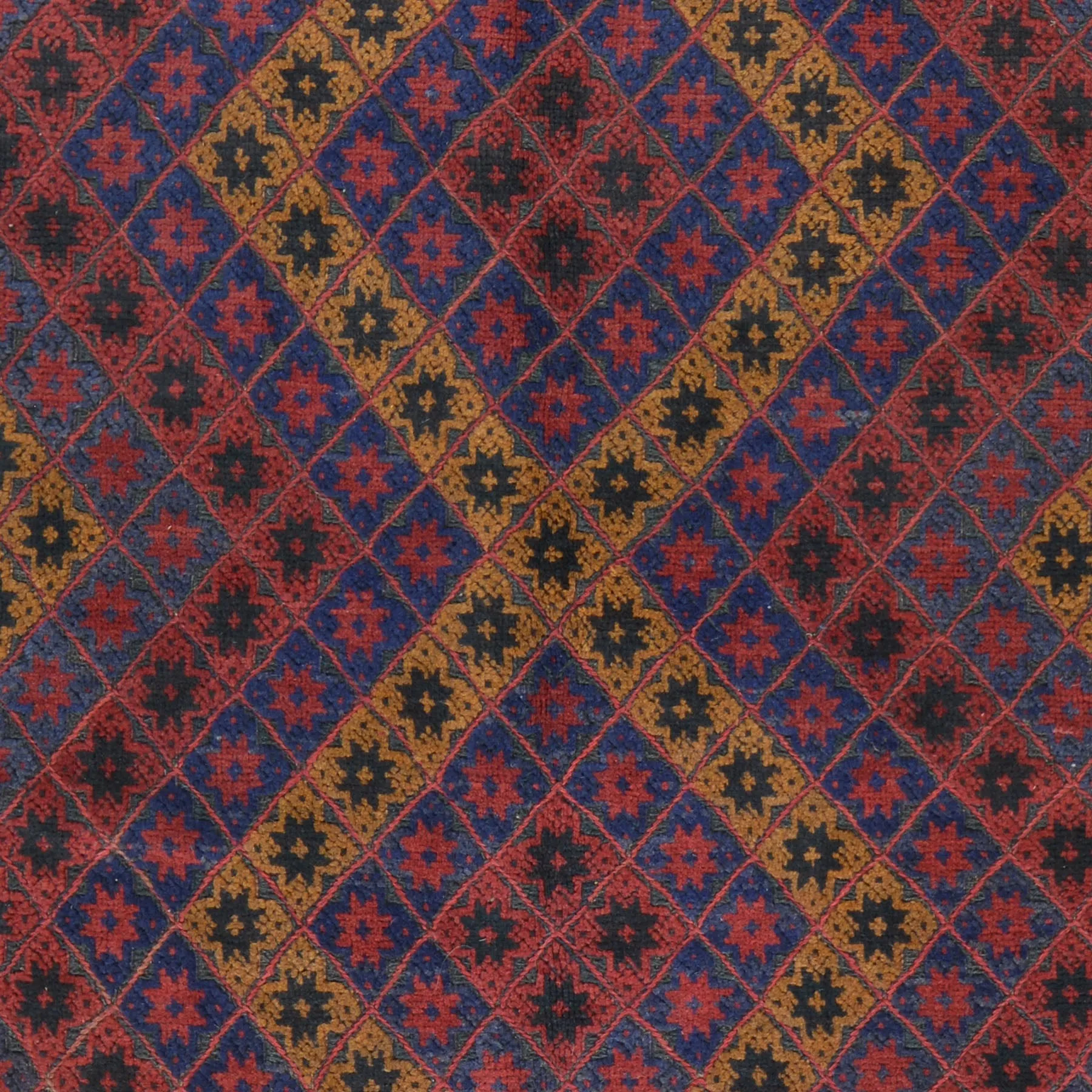 Hand-Knotted And Soumak Tribal Oriental Afghan Wool Rug (Size 4.3 X 4.10) Brral-3564