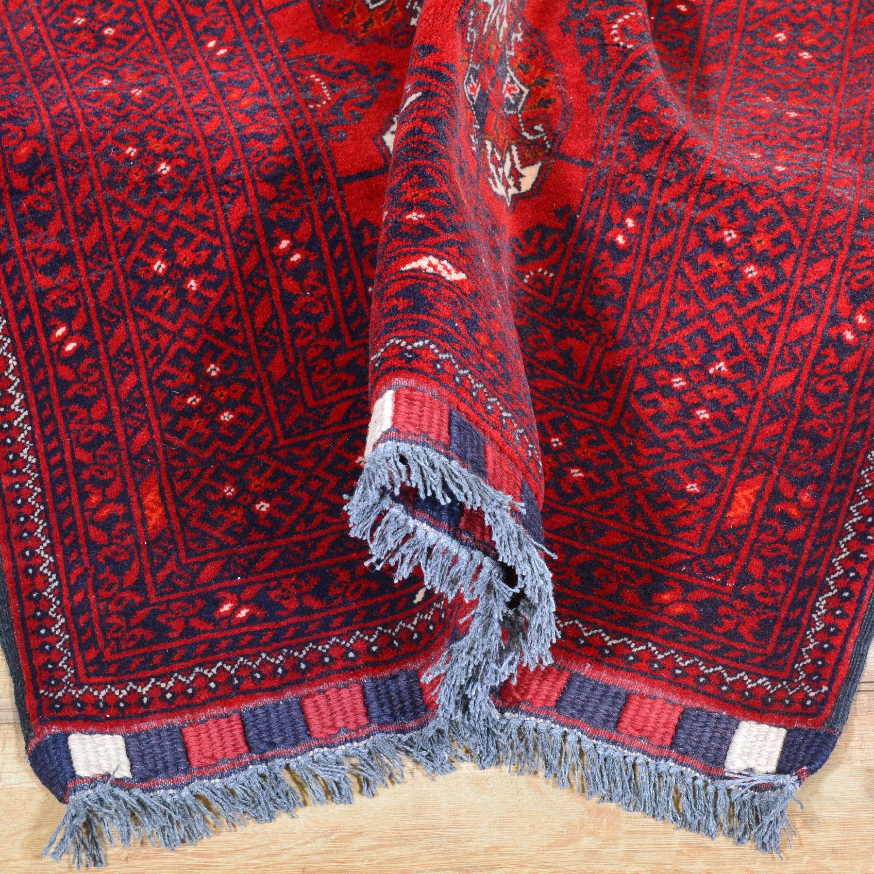 Hand-Knotted Baluchi Turkoman Handmade 100% Wool Rug (Size 2.9 X 9.10) Cwral-6792