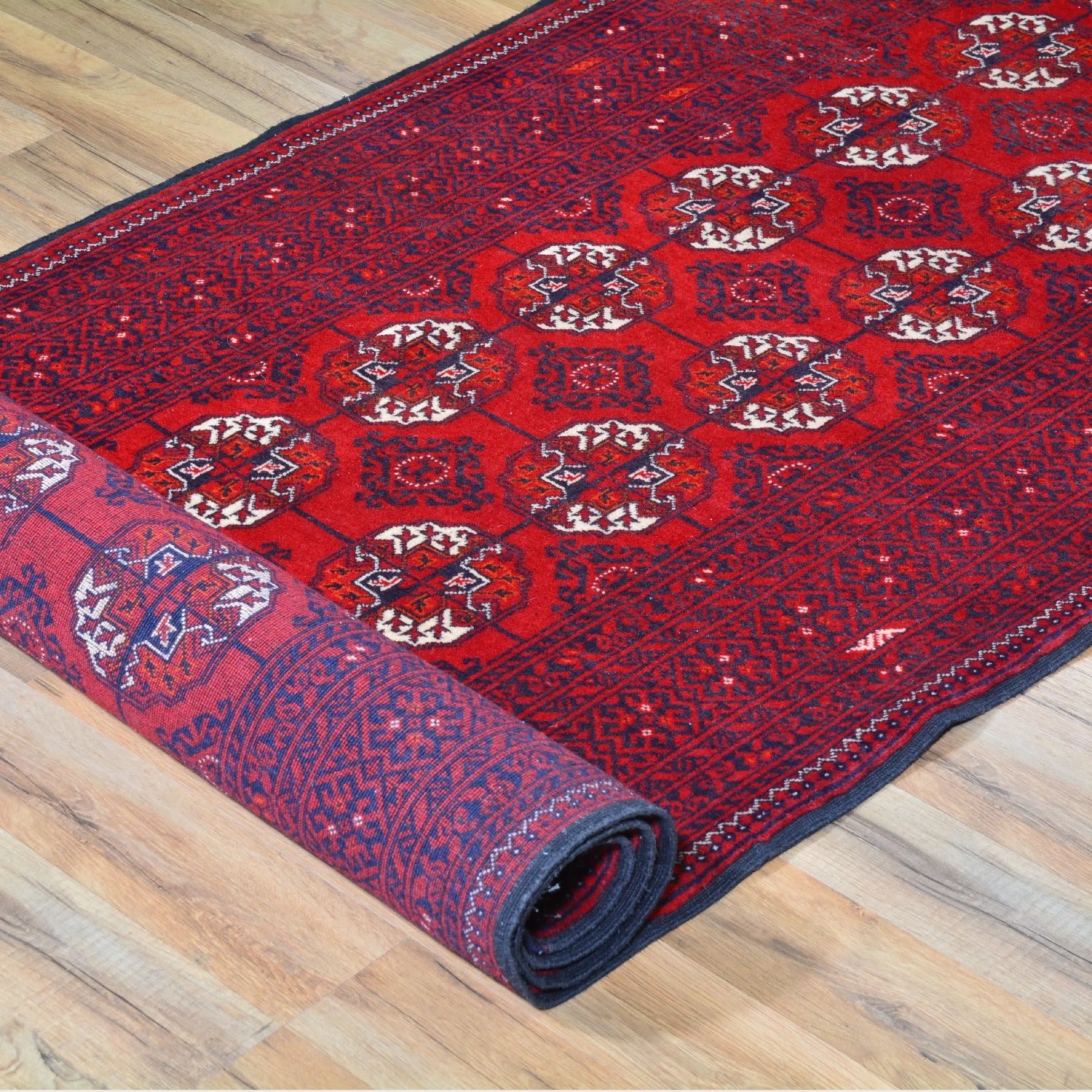 Hand-Knotted Baluchi Turkoman Handmade 100% Wool Rug (Size 2.9 X 9.10) Cwral-6792