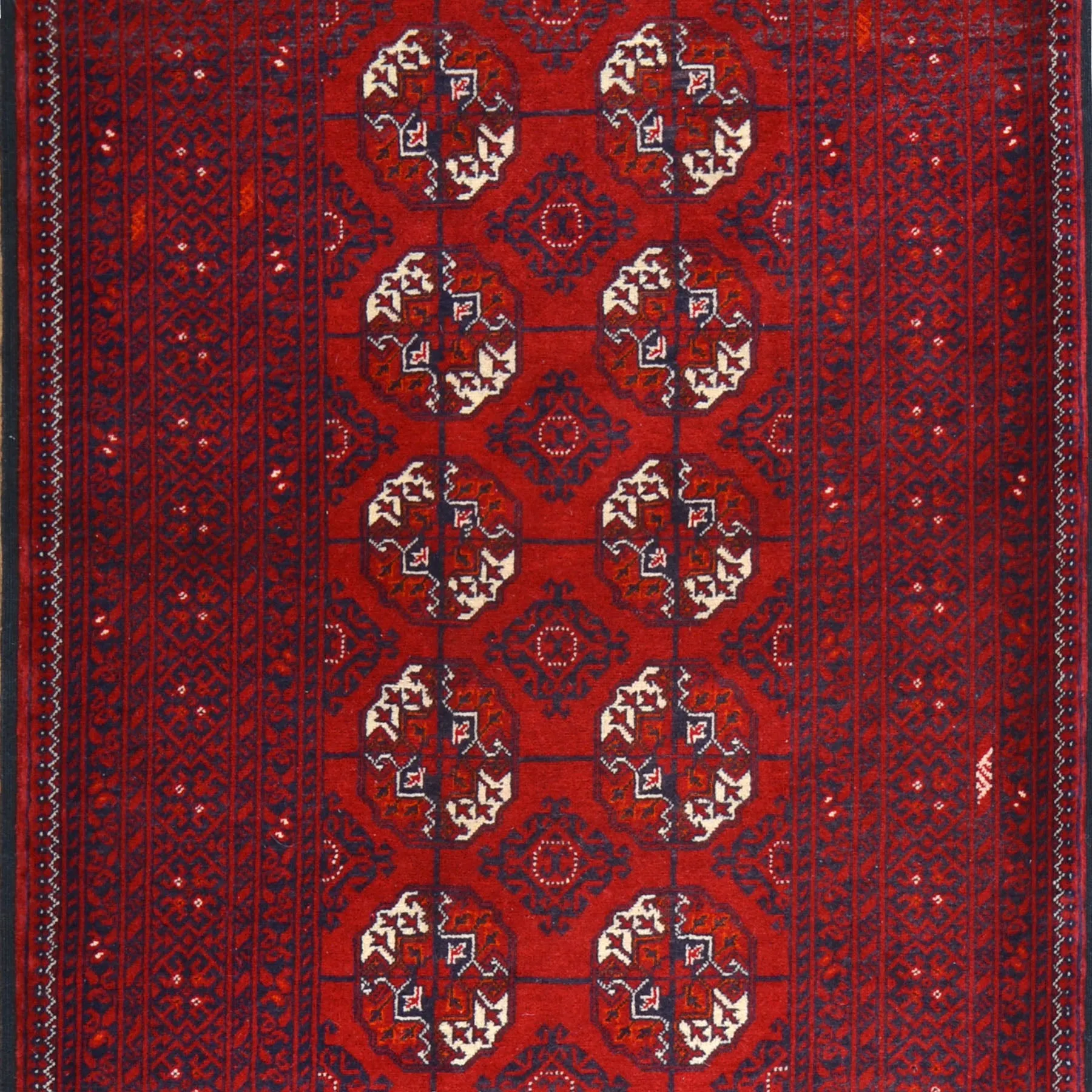Hand-Knotted Baluchi Turkoman Handmade 100% Wool Rug (Size 2.9 X 9.10) Cwral-6792
