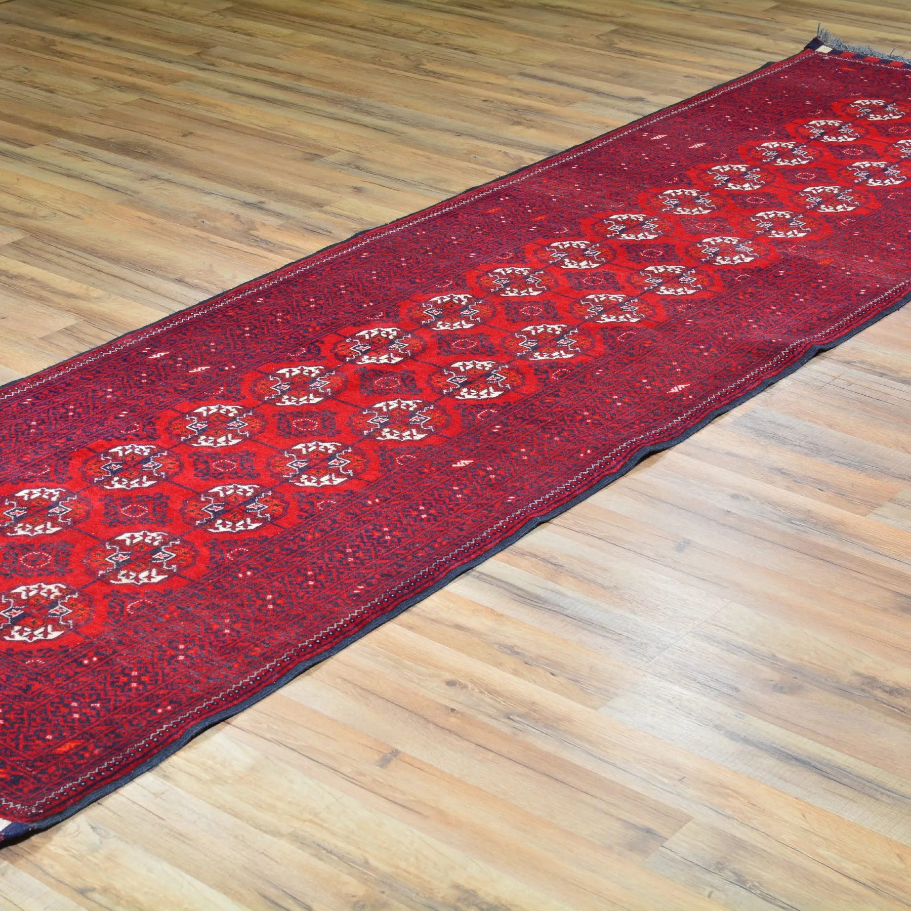 Hand-Knotted Baluchi Turkoman Handmade 100% Wool Rug (Size 2.9 X 9.10) Cwral-6792