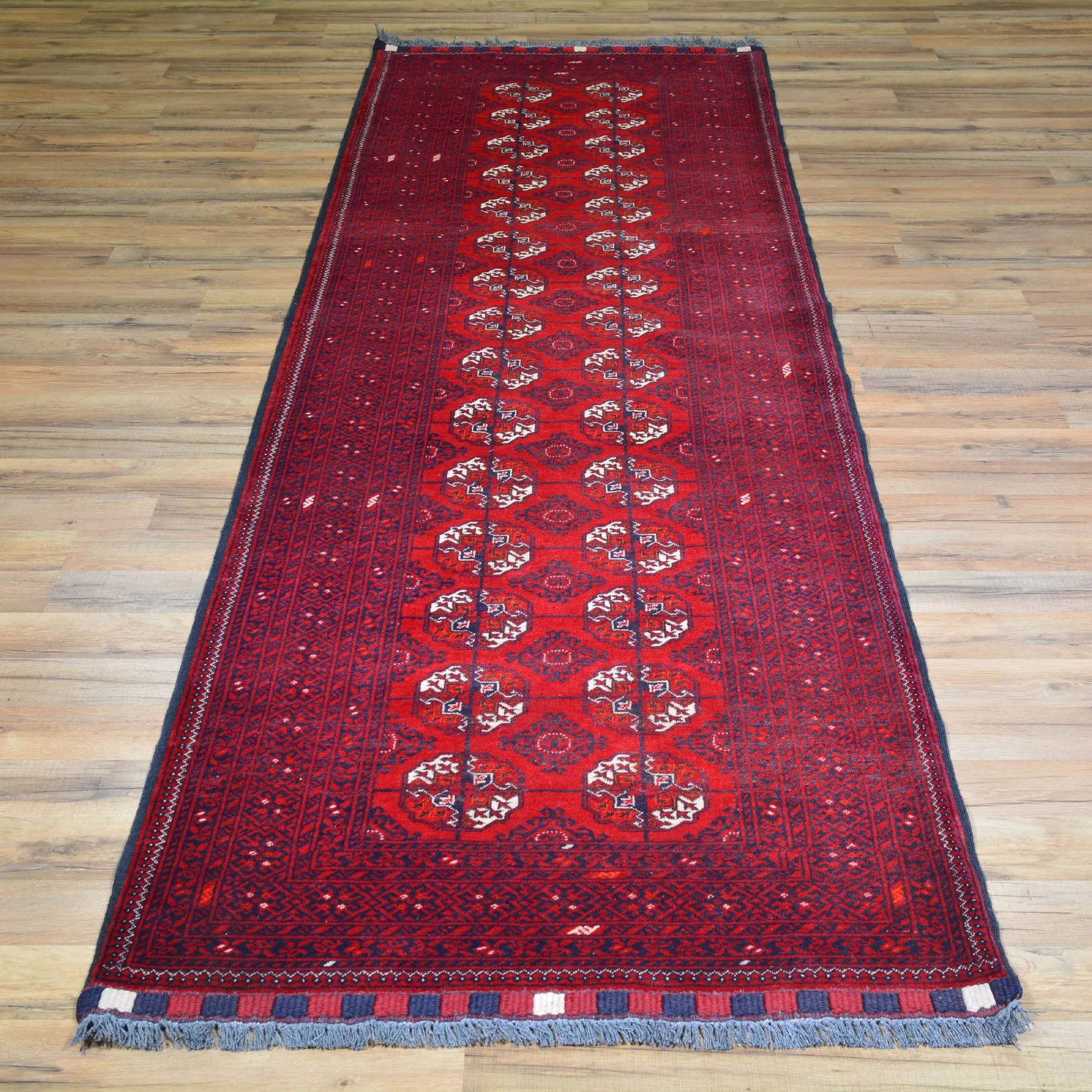 Hand-Knotted Baluchi Turkoman Handmade 100% Wool Rug (Size 2.9 X 9.10) Cwral-6792