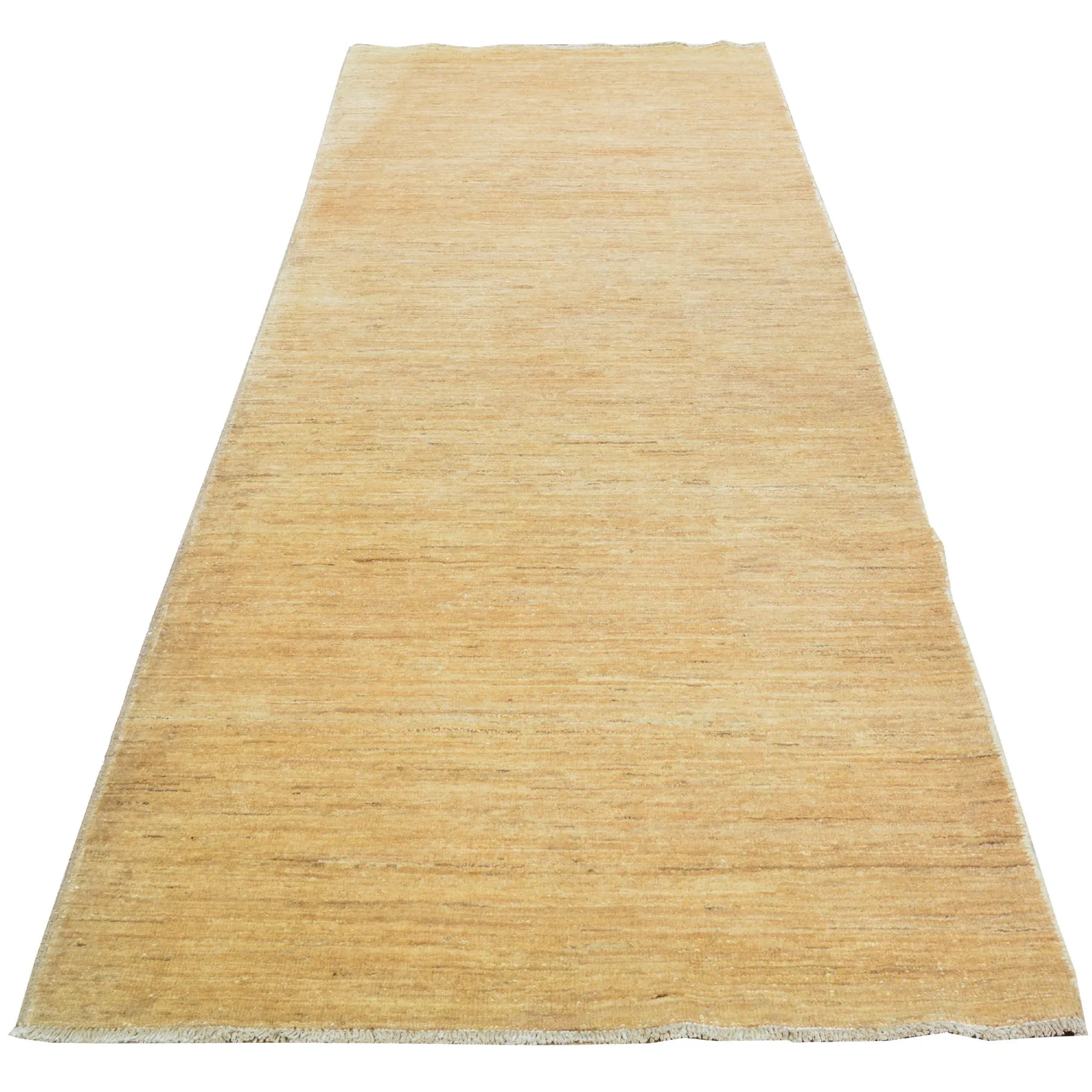 Hand-Knotted Brown Modern Design Handmade Wool Rug (Size 3.0 X 9.6) Cwral-8469