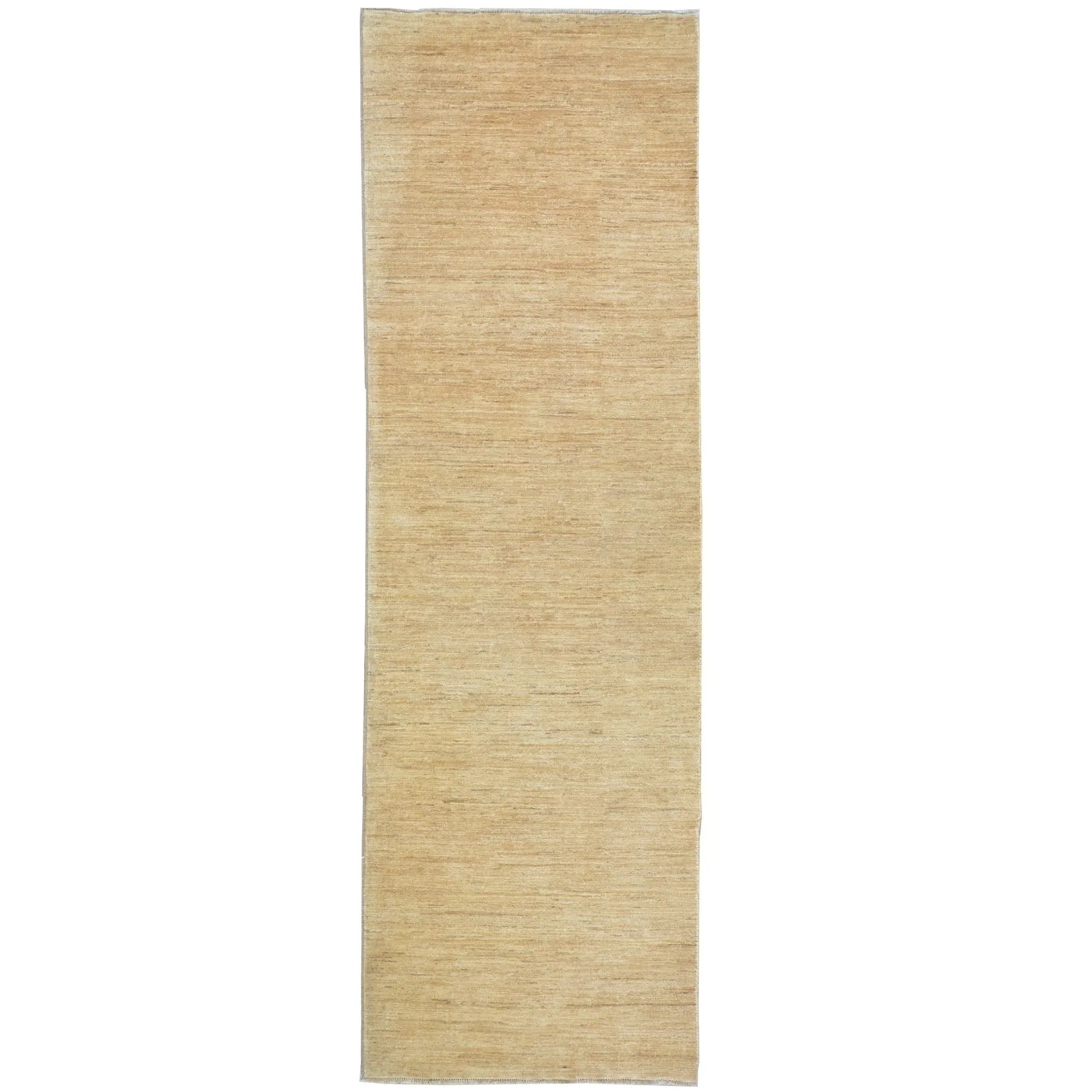 Hand-Knotted Brown Modern Design Handmade Wool Rug (Size 3.0 X 9.6) Cwral-8469