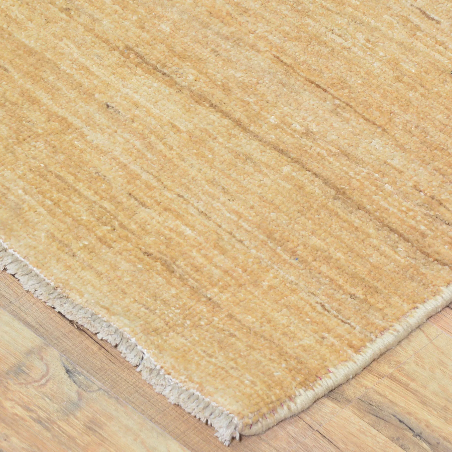 Hand-Knotted Brown Modern Design Handmade Wool Rug (Size 3.0 X 9.6) Cwral-8469