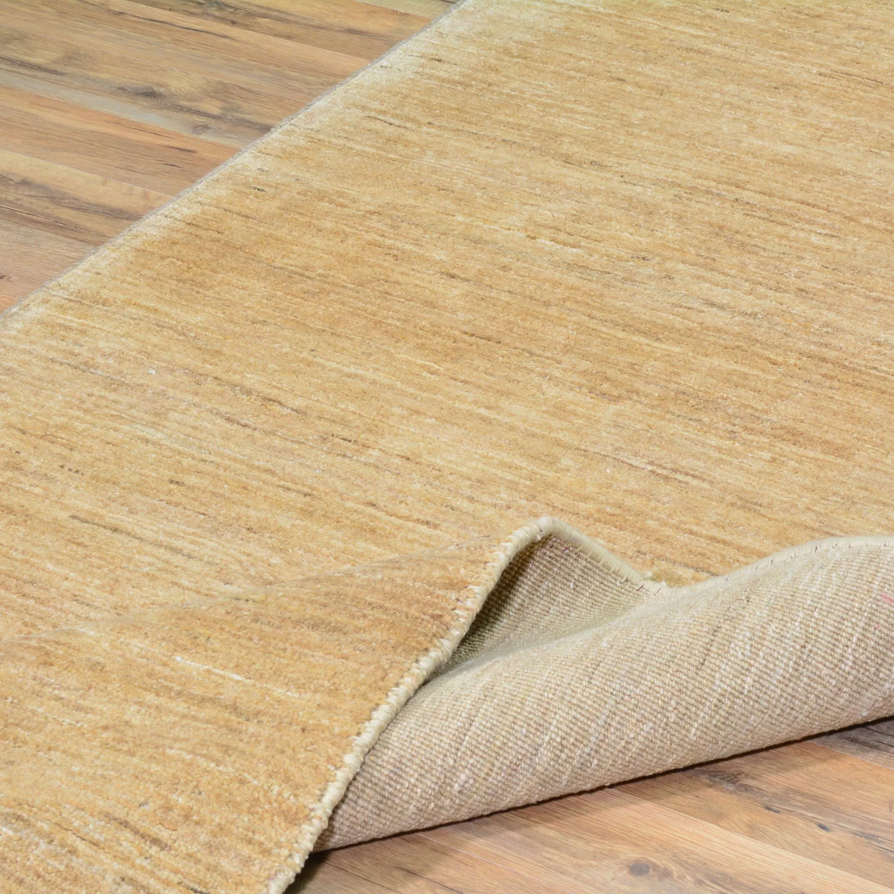 Hand-Knotted Brown Modern Design Handmade Wool Rug (Size 3.0 X 9.6) Cwral-8469
