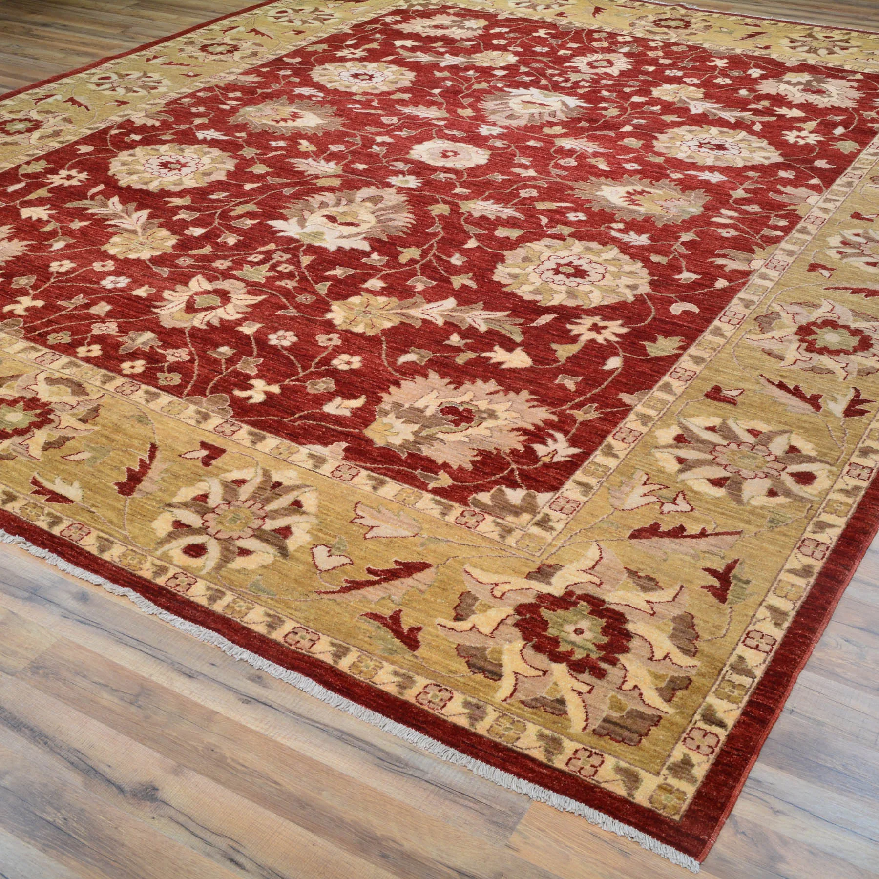 Hand-Knotted Chobi Traditional Design Wool Rug (Size 9.1 X 11.10) Brral-1287