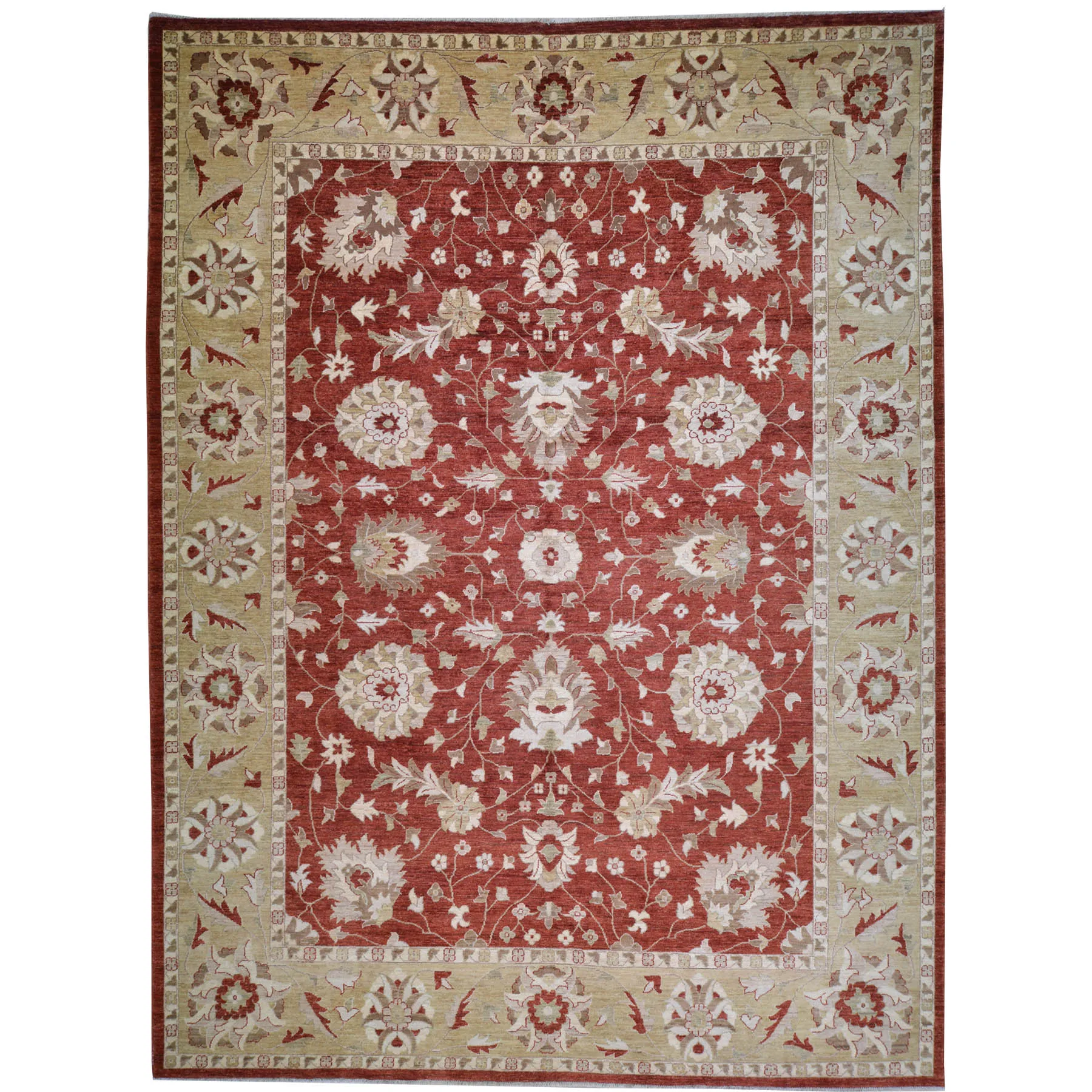 Hand-Knotted Chobi Traditional Design Wool Rug (Size 9.1 X 11.10) Brral-1287