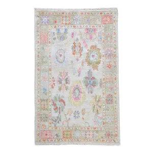 Hand-Knotted Chobi Tribal Oushak Design Wool Rug (Size 4.0 X 6.1) Brral-6639