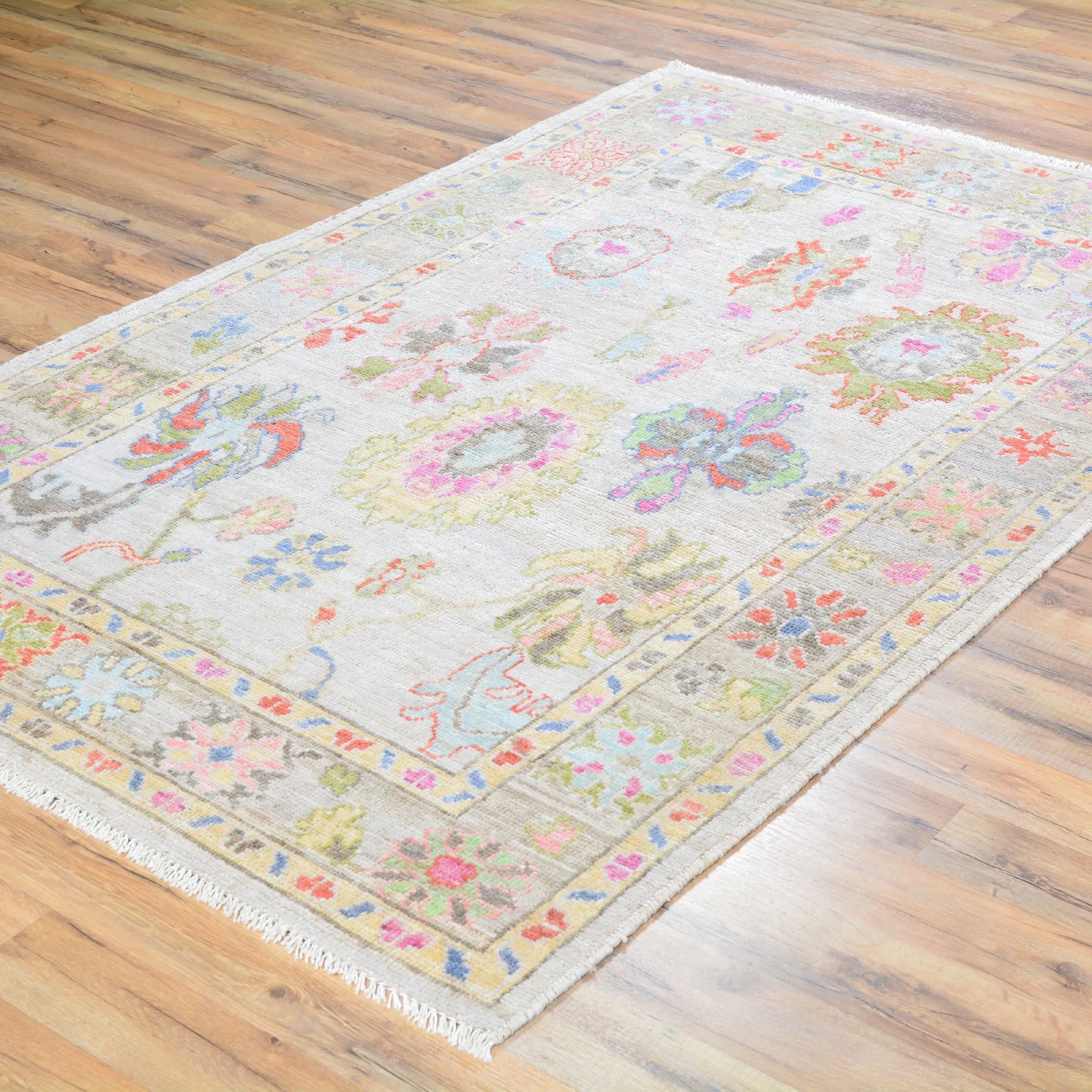 Hand-Knotted Chobi Tribal Oushak Design Wool Rug (Size 4.0 X 6.1) Brral-6639