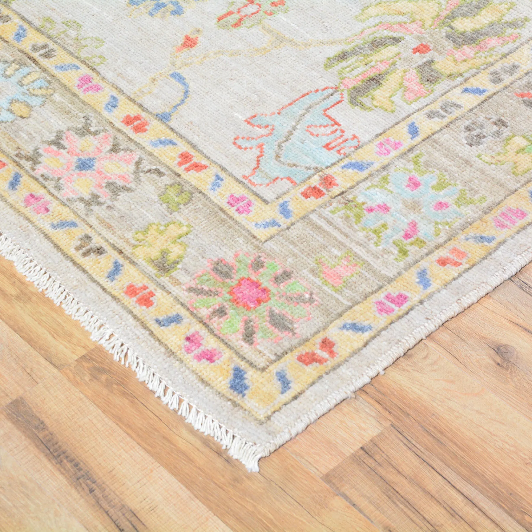 Hand-Knotted Chobi Tribal Oushak Design Wool Rug (Size 4.0 X 6.1) Brral-6639