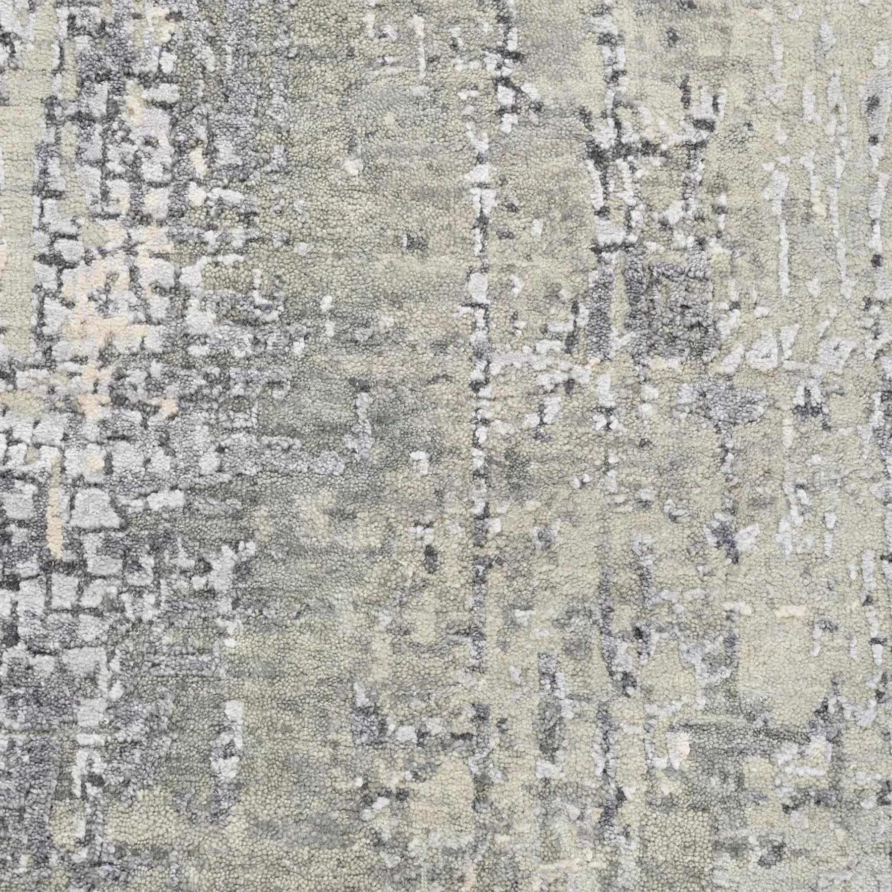 Hand-Knotted Contemporary Modern Abstract Wool Handmade Rug (Size 4.0 X 6.0) Cwral-8628