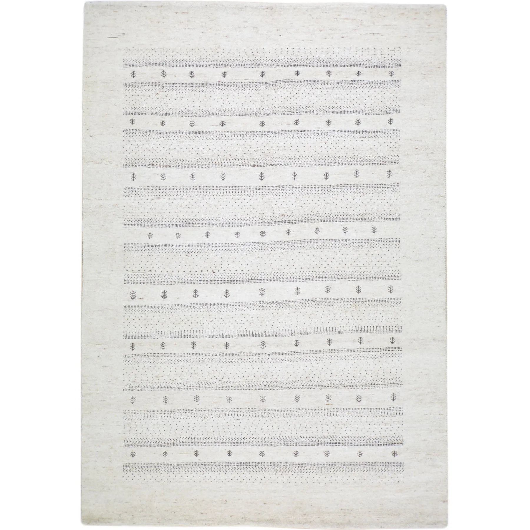Hand-Knotted Contemporary Modern Lori Gabbeh Wool Handmade Rug (Size 8.4 X 9.11) Cwral-9540