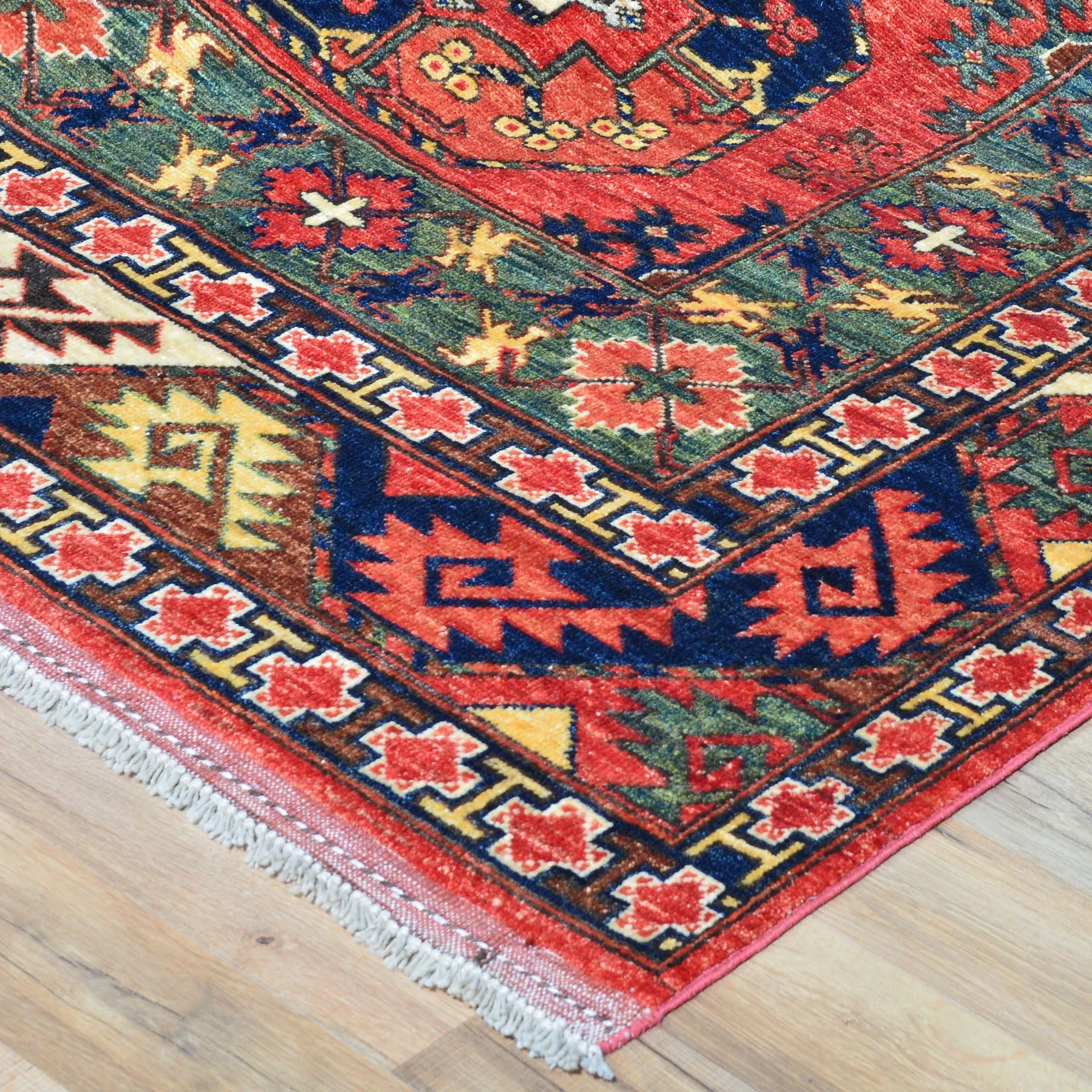 Hand-Knotted Ersari Tribal Handmade Pure Wool Rug (Size 8.8 X 11.5) Cwral-8157