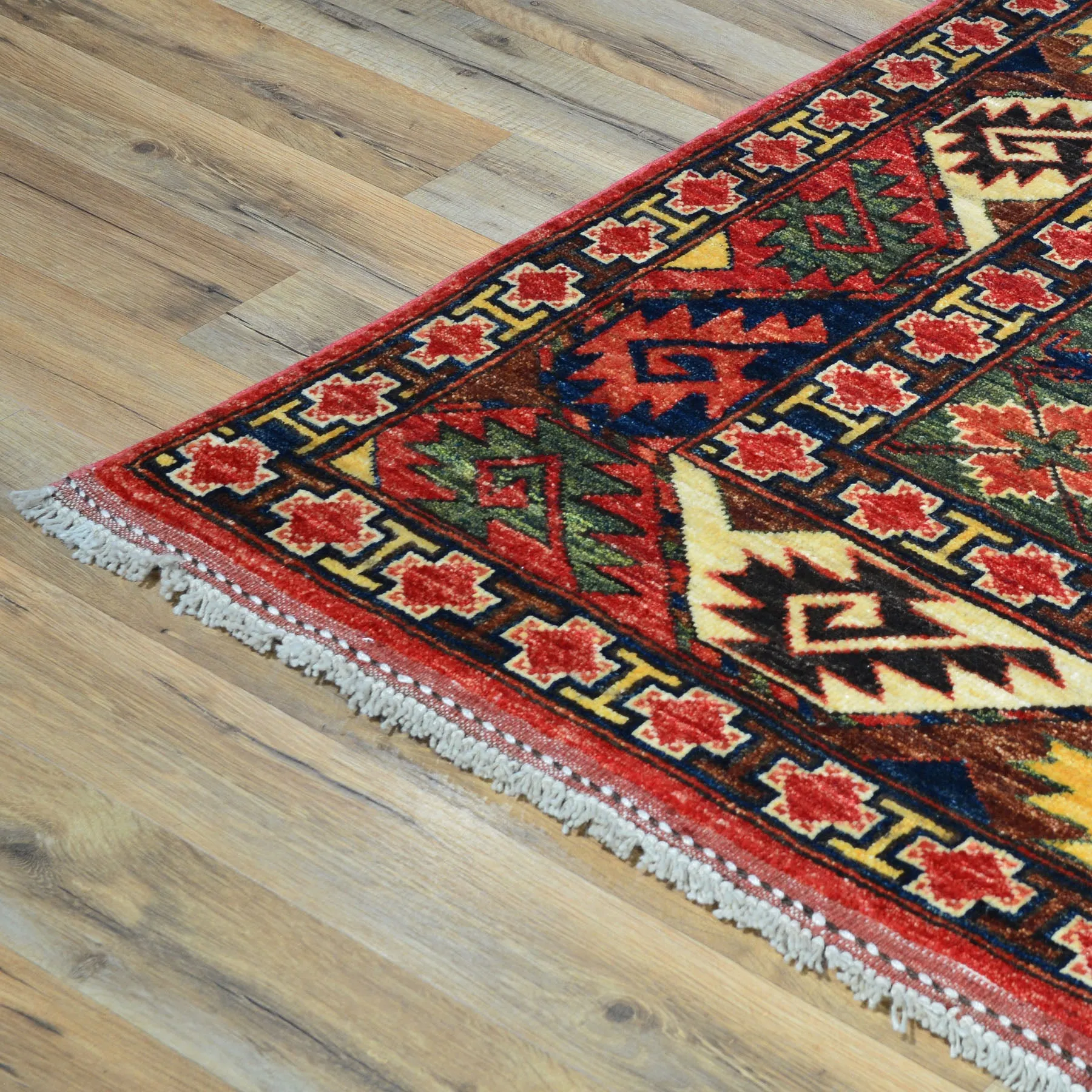 Hand-Knotted Ersari Tribal Handmade Pure Wool Rug (Size 8.8 X 11.5) Cwral-8157