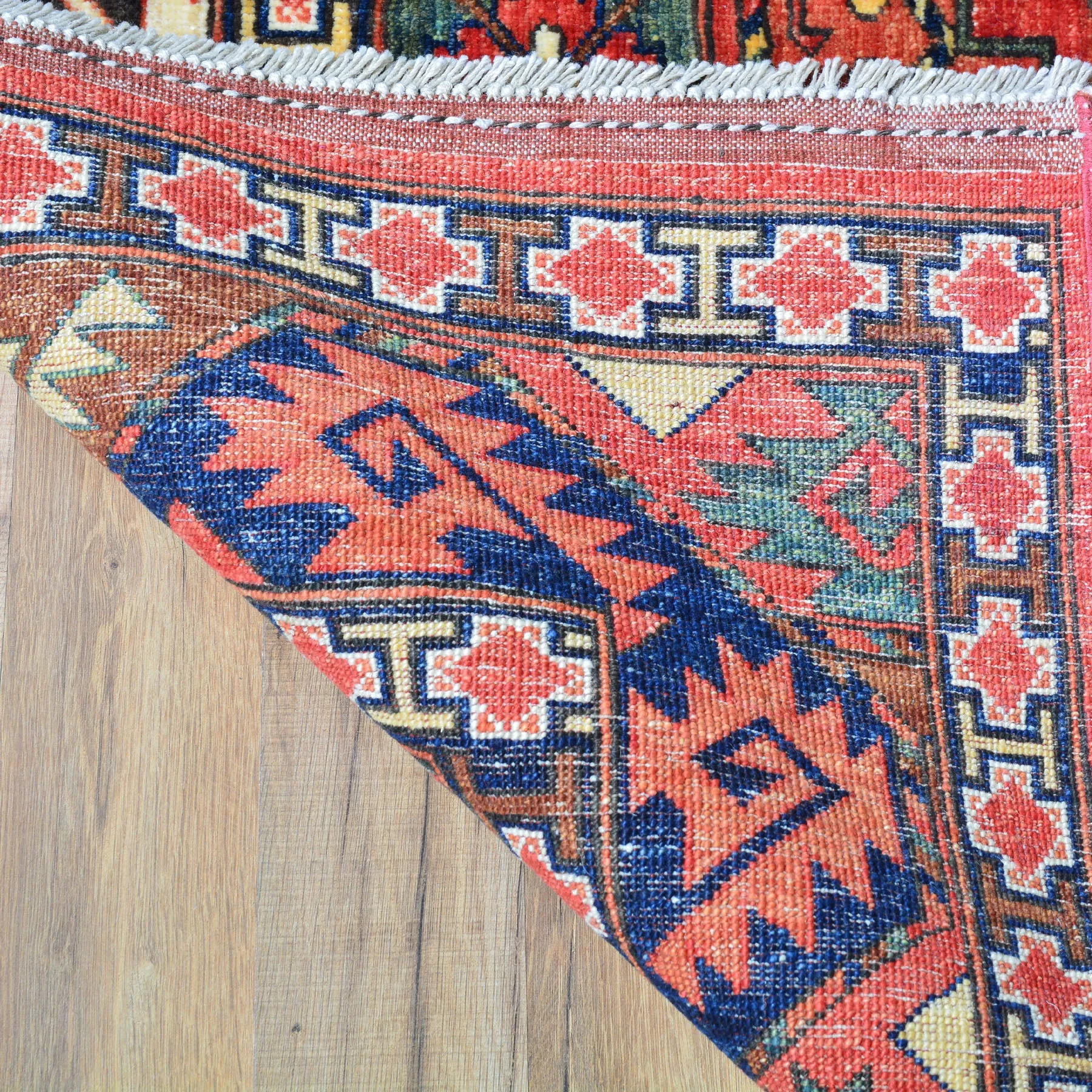 Hand-Knotted Ersari Tribal Handmade Pure Wool Rug (Size 8.8 X 11.5) Cwral-8157