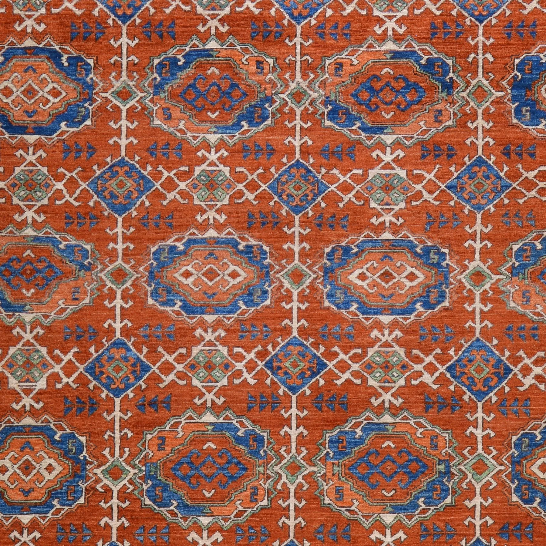 Hand-Knotted Ersari Tribal Handmade Wool Rug (Size 8.11 X 11.2) Brral-4767