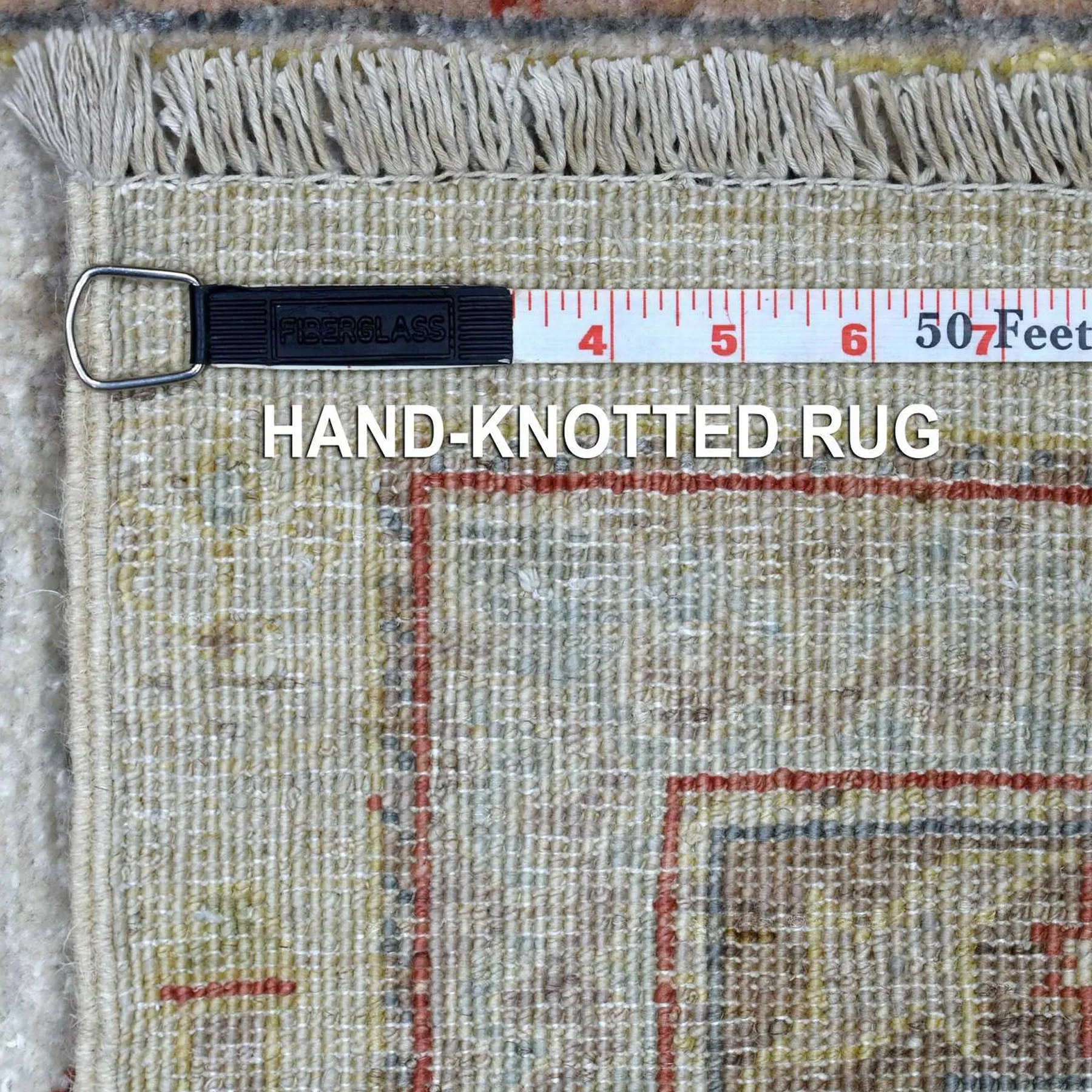 Hand-Knotted Fine Afghan Peshawar Oushak Design 100% Wool (Size 2.8 X 7.8) Cwral-8934