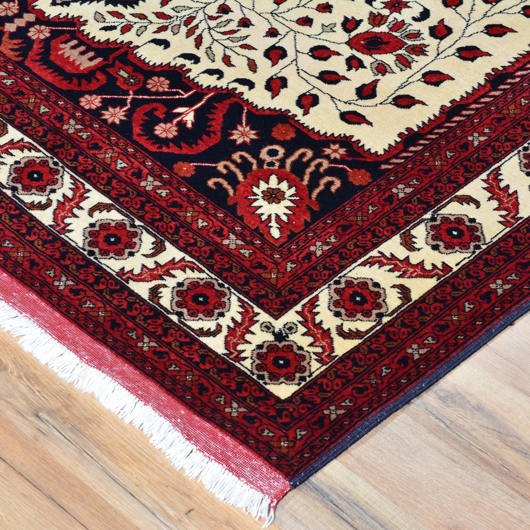Hand-Knotted Fine Afghan Tribal Turkoman Wool Rug (Size 5.1 X 6.8) Brral-3195
