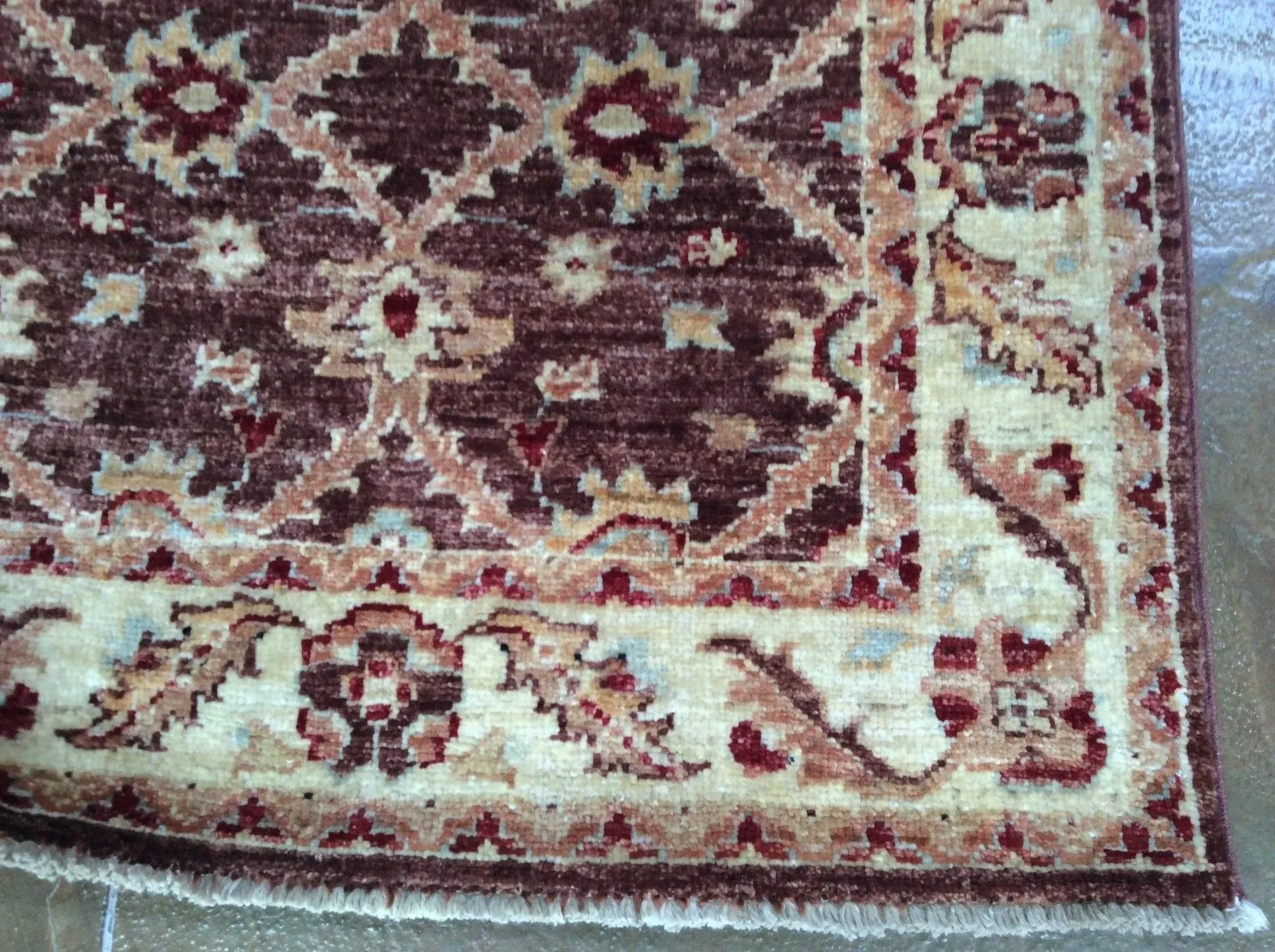 Hand-Knotted Fine Afghan Ziegler Chobi Design 100% Wool Rug (Size 2.6 X 9.6) Brrsf-387
