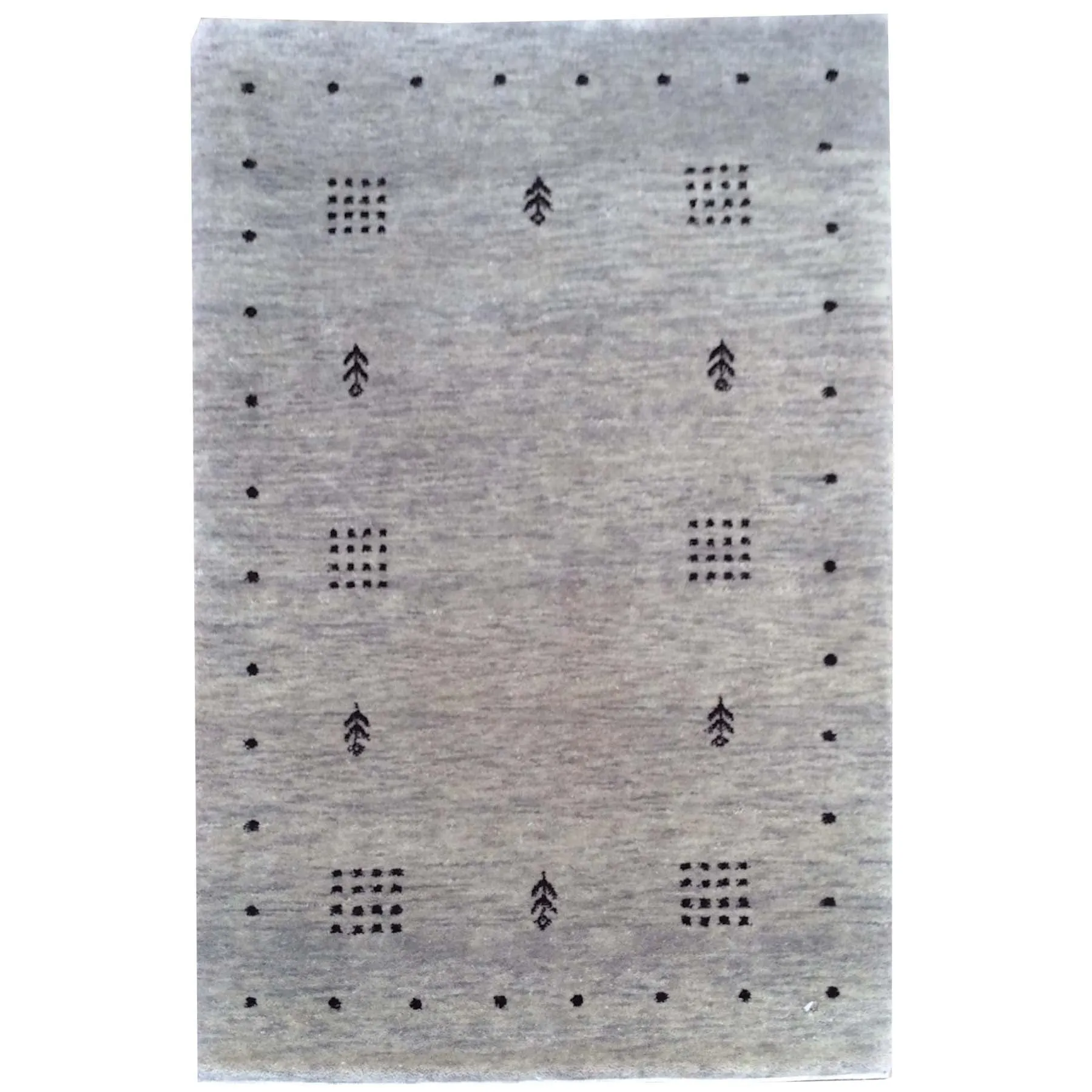 Hand-Knotted Fine Gabbeh Modern Design Handmade Wool Rug (Size 2.0 X 3.0) Brrsf-1689