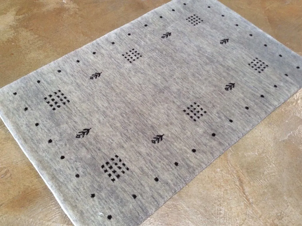 Hand-Knotted Fine Gabbeh Modern Design Handmade Wool Rug (Size 2.0 X 3.0) Brrsf-1689
