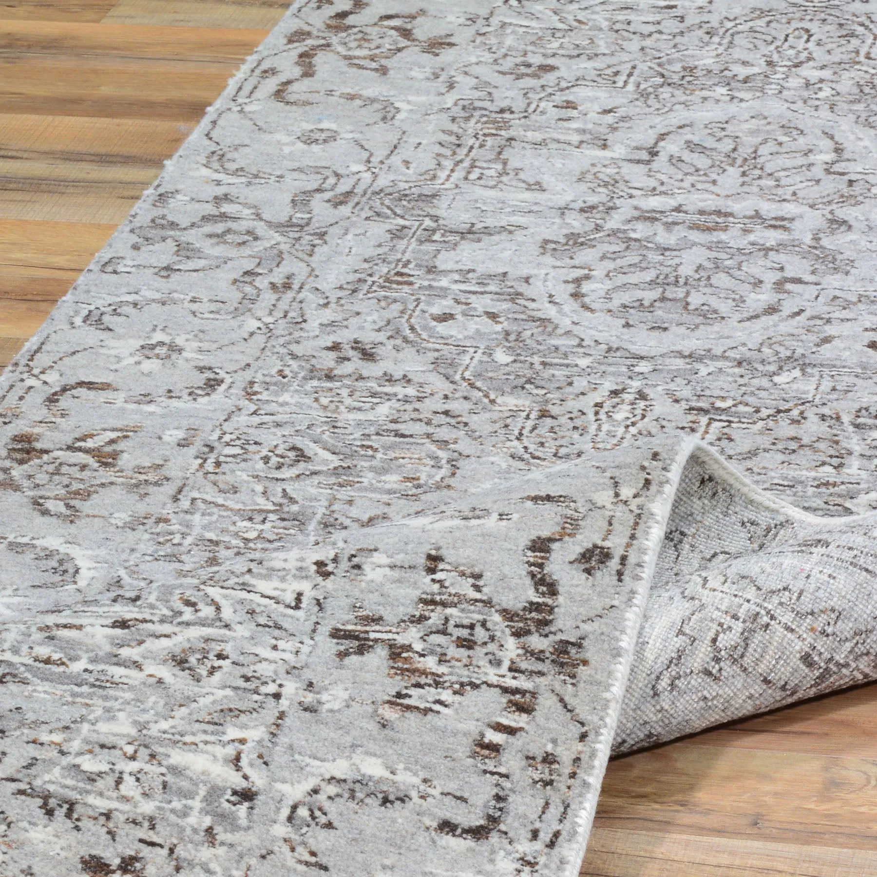Hand-Knotted Fine Modern Broken Design Handmade 100% Wool Rug (Size 2.8 X 12.0) Brral-4488