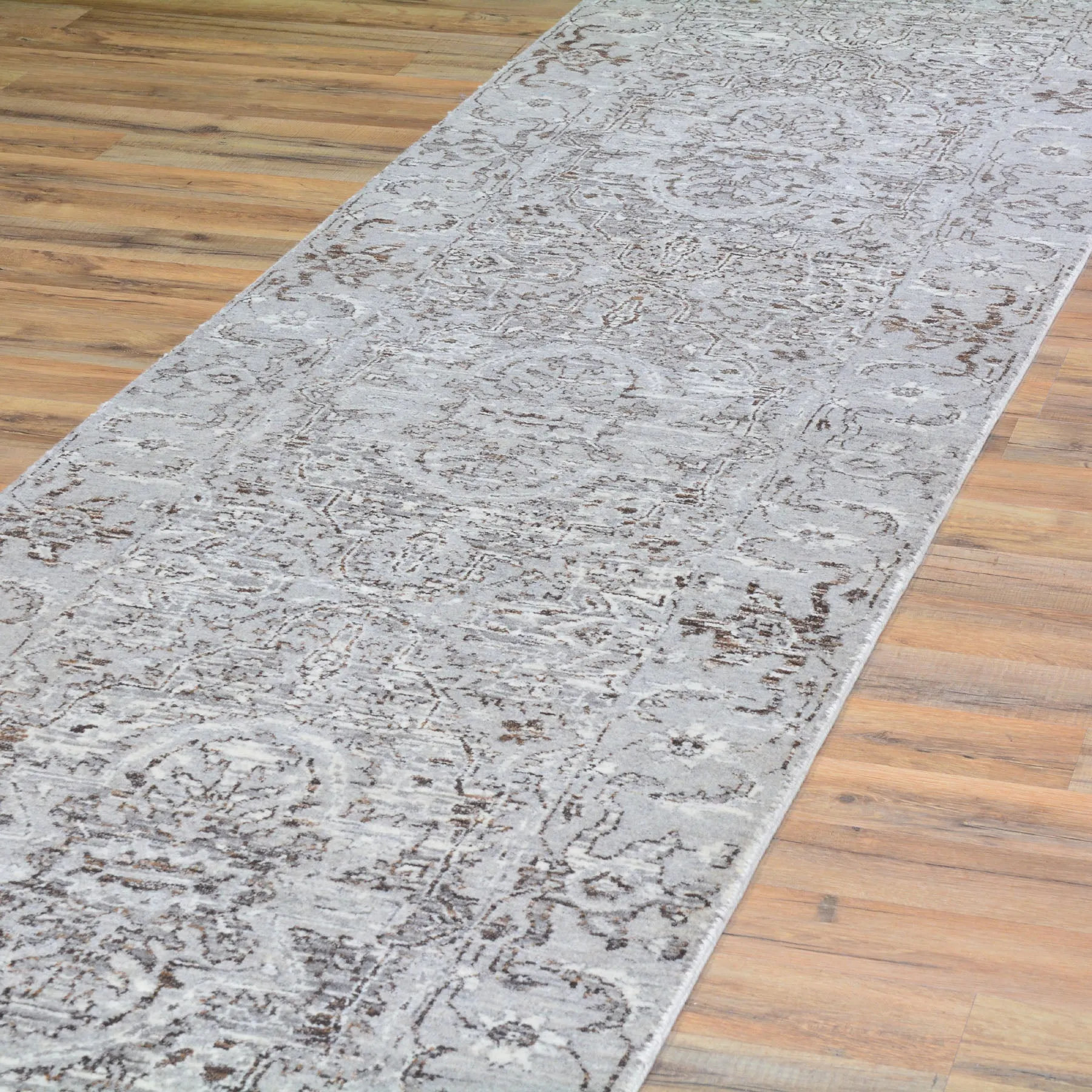 Hand-Knotted Fine Modern Broken Design Handmade 100% Wool Rug (Size 2.8 X 12.0) Brral-4488
