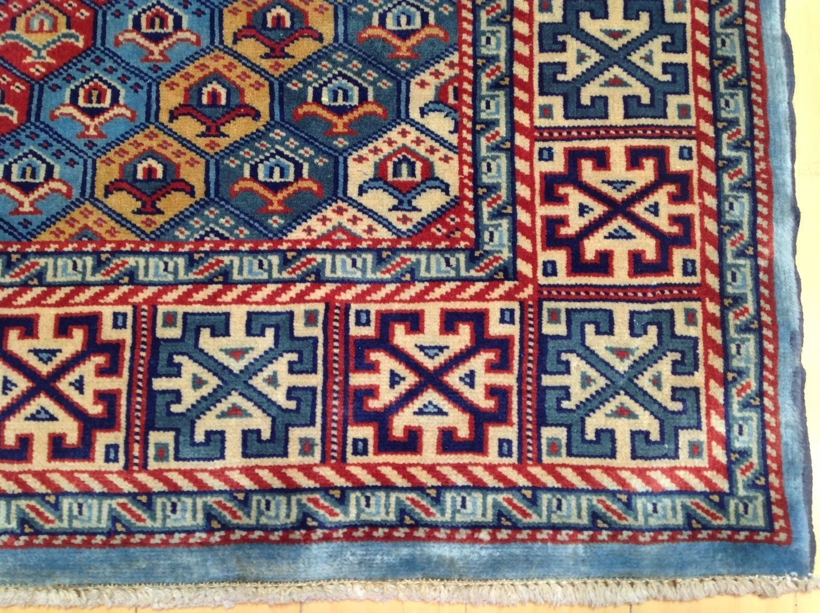 Hand-Knotted Fine Oriental Afghan Tribal Wool Handmade Rug (Size 3.5 X 5.2) Brral-507