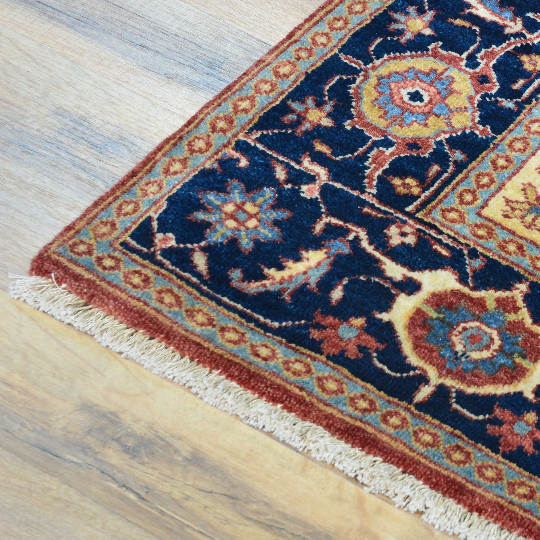 Hand-Knotted Fine Oriental Heriz Design Wool Handmade Rug (Size 4.1 X 6.2) Cwral-9093