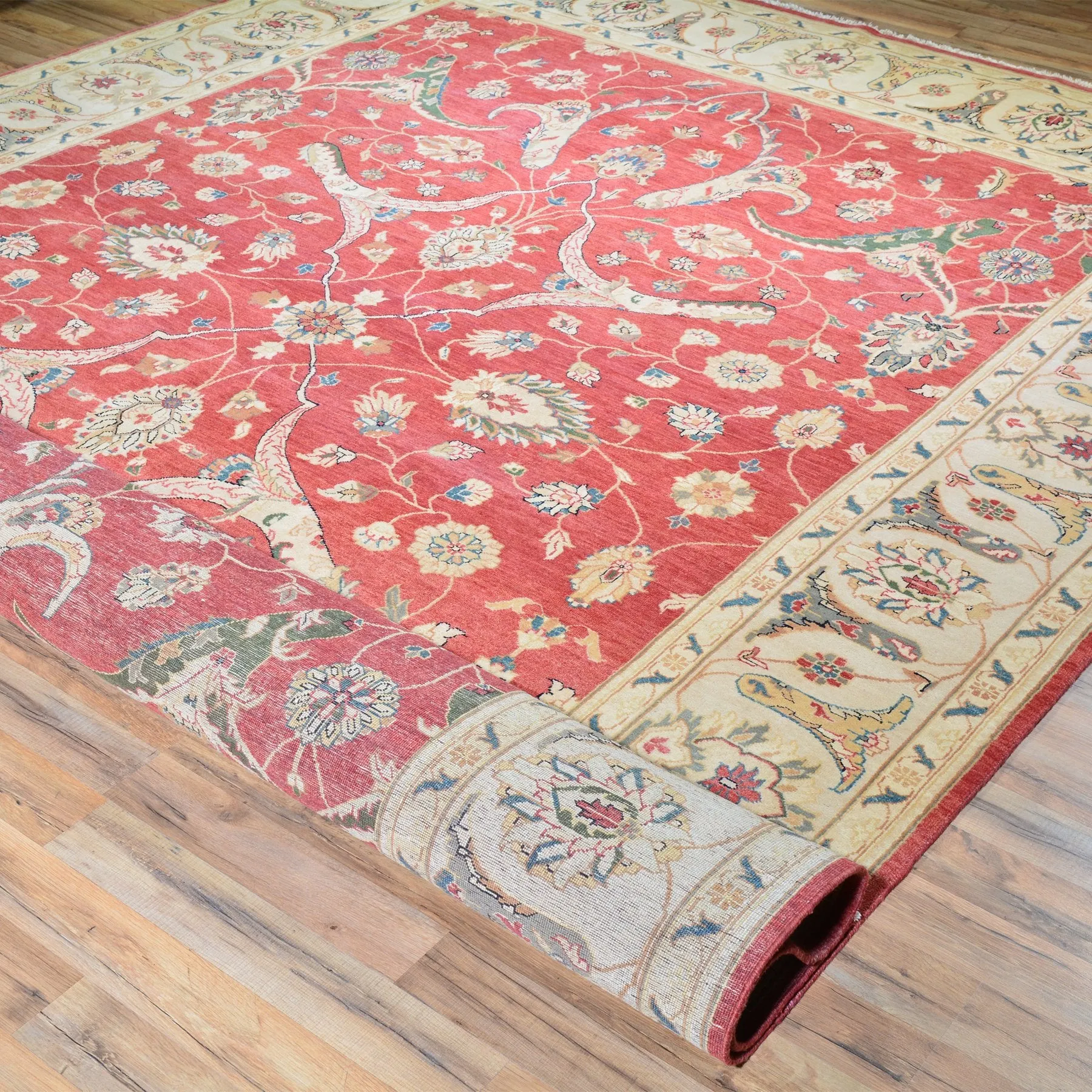 Hand-Knotted Fine Oriental Oushak Design Wool Handmade Rug (Size 9.0 X 12.4) Brral-1293