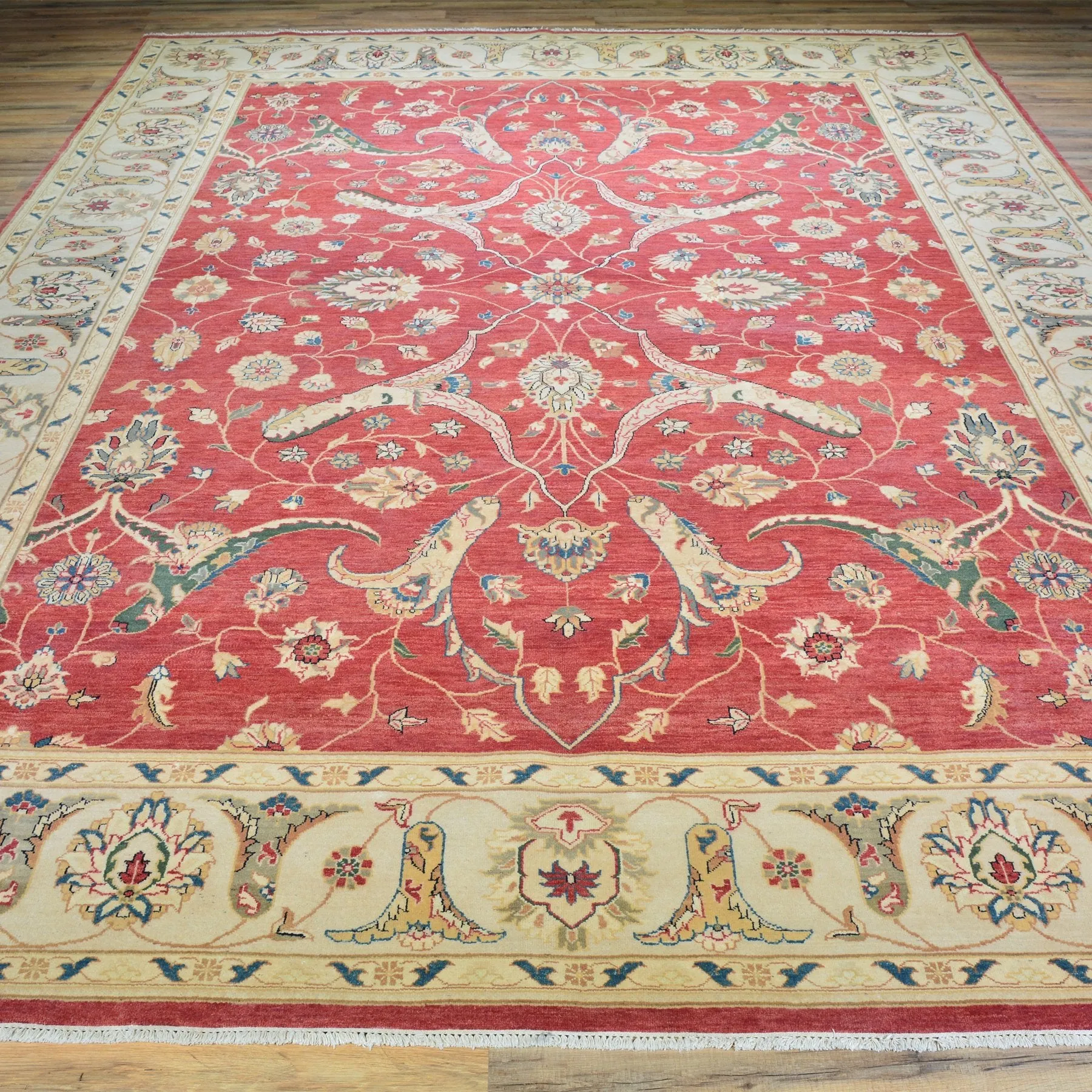 Hand-Knotted Fine Oriental Oushak Design Wool Handmade Rug (Size 9.0 X 12.4) Brral-1293