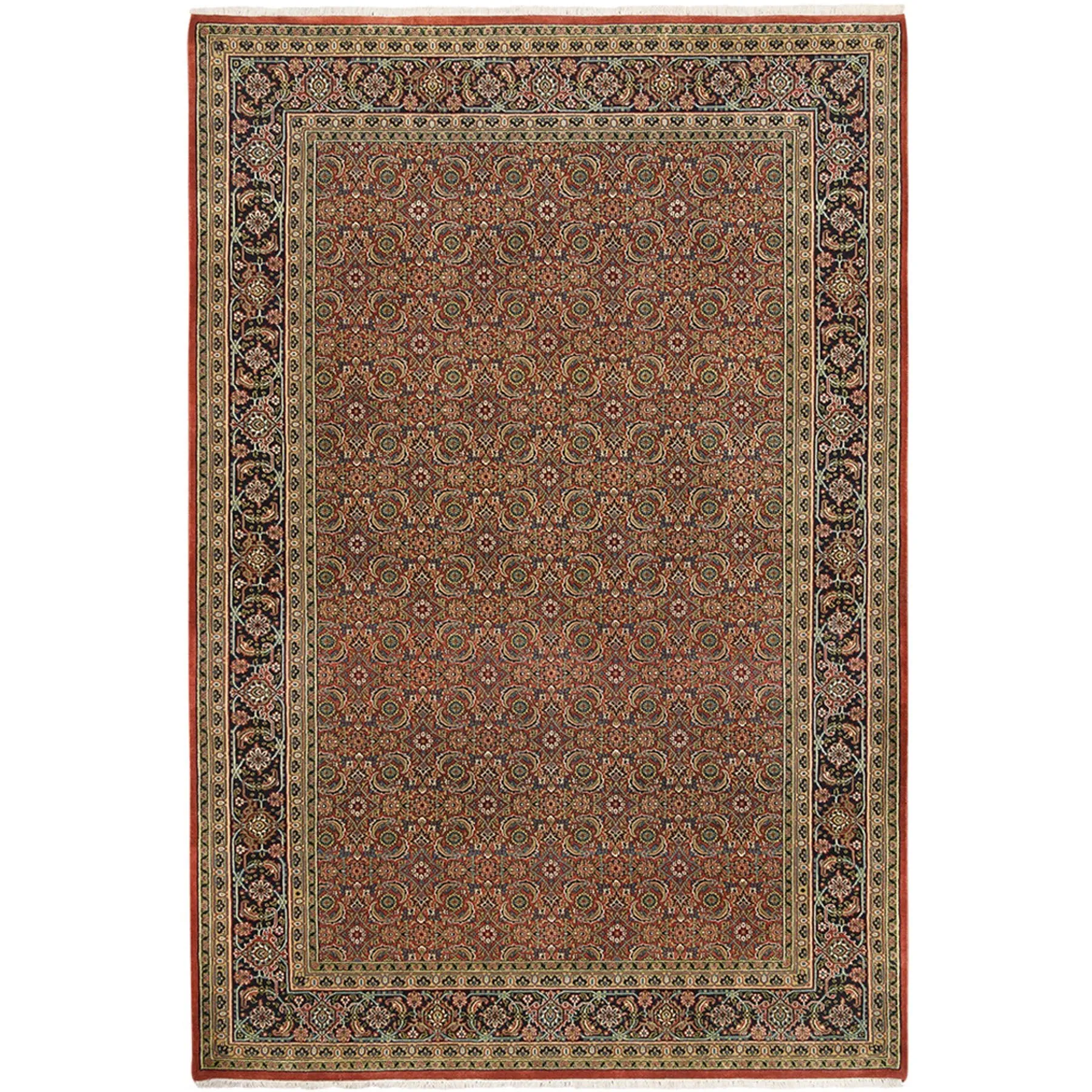 Hand-Knotted Fine Traditional Design Handmade Wool Oriental Rug (Size 5.8 X 9.0) Cwral-9810
