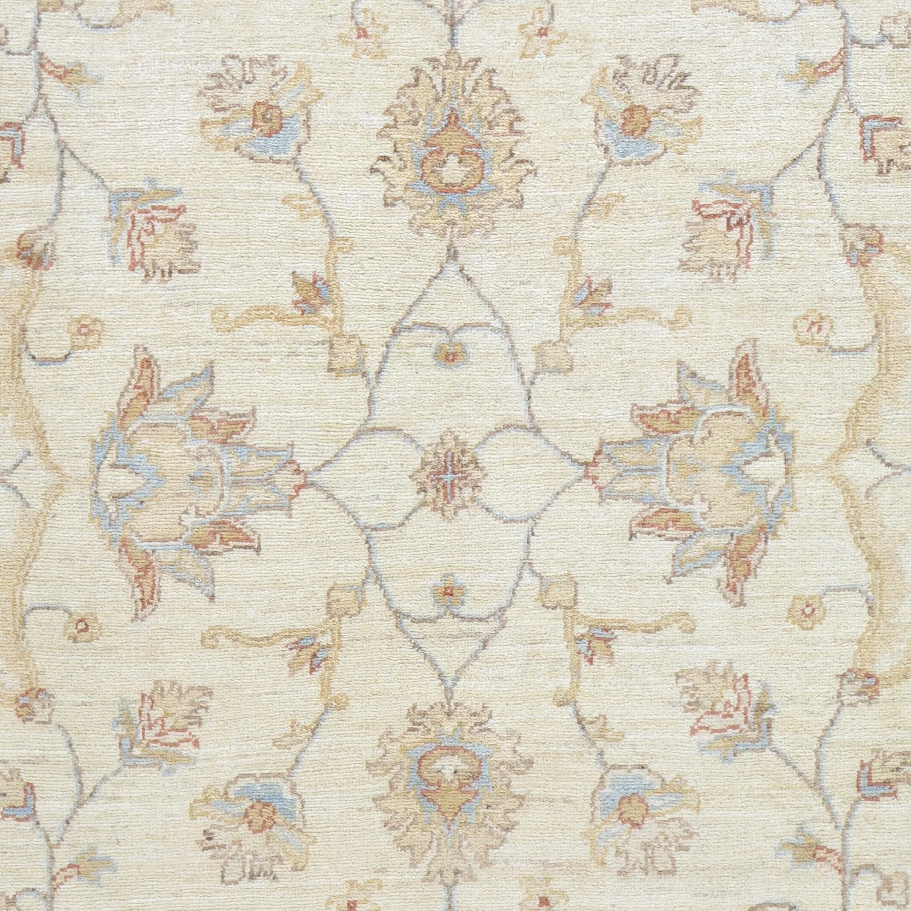 Hand-Knotted Fine Tribal Oushak Design Wool Rug (Size 5.0 X 6.8) Brral-3237