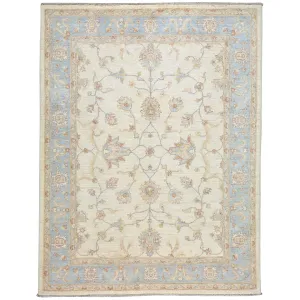 Hand-Knotted Fine Tribal Oushak Design Wool Rug (Size 5.0 X 6.8) Brral-3237